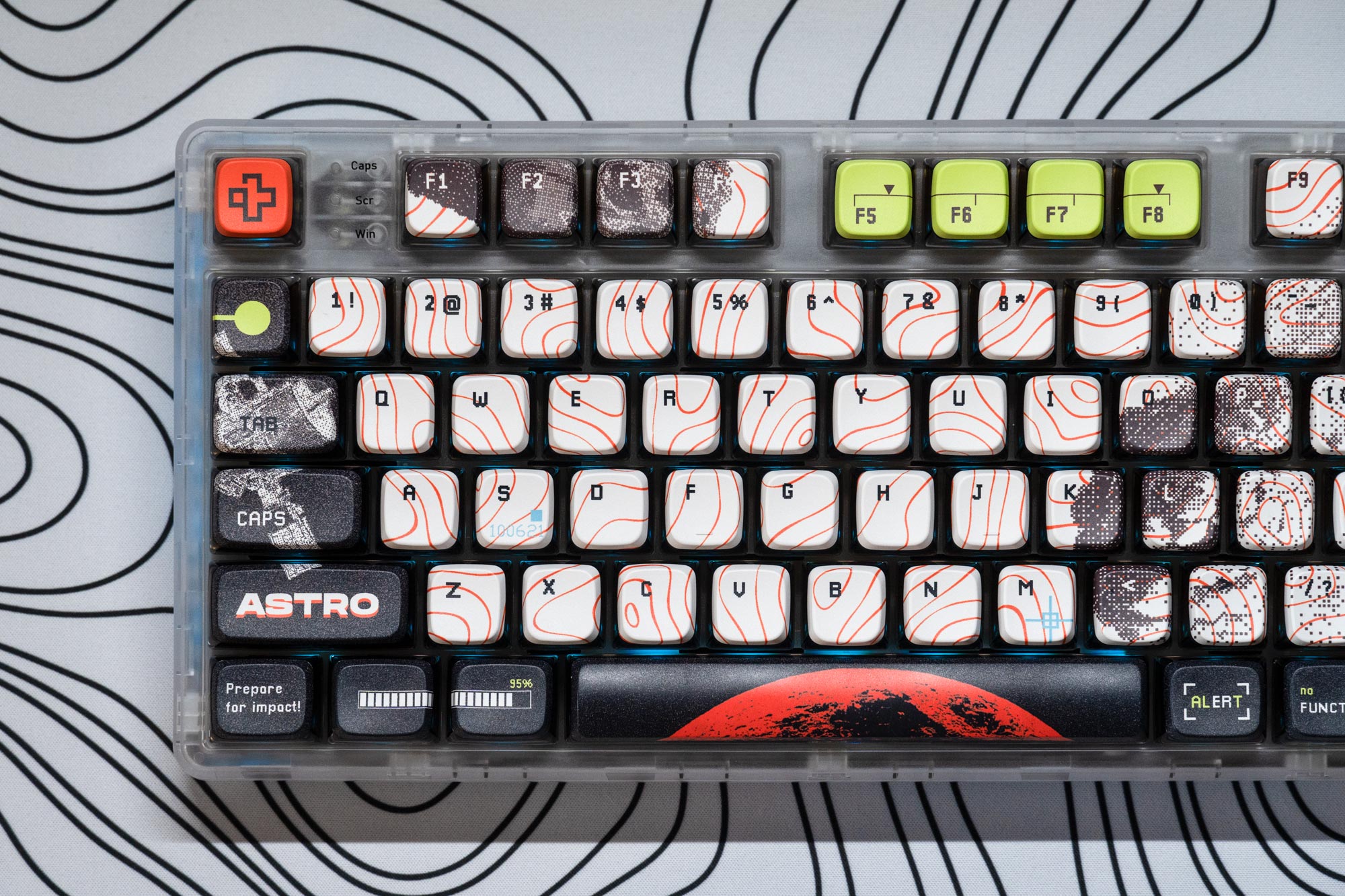 QwertyKey80 Astro Bluetooth Wireless Hotswap RGB QMK/VIA-L Gasket Mounted Gaming Mechanical Keyboard with Screen