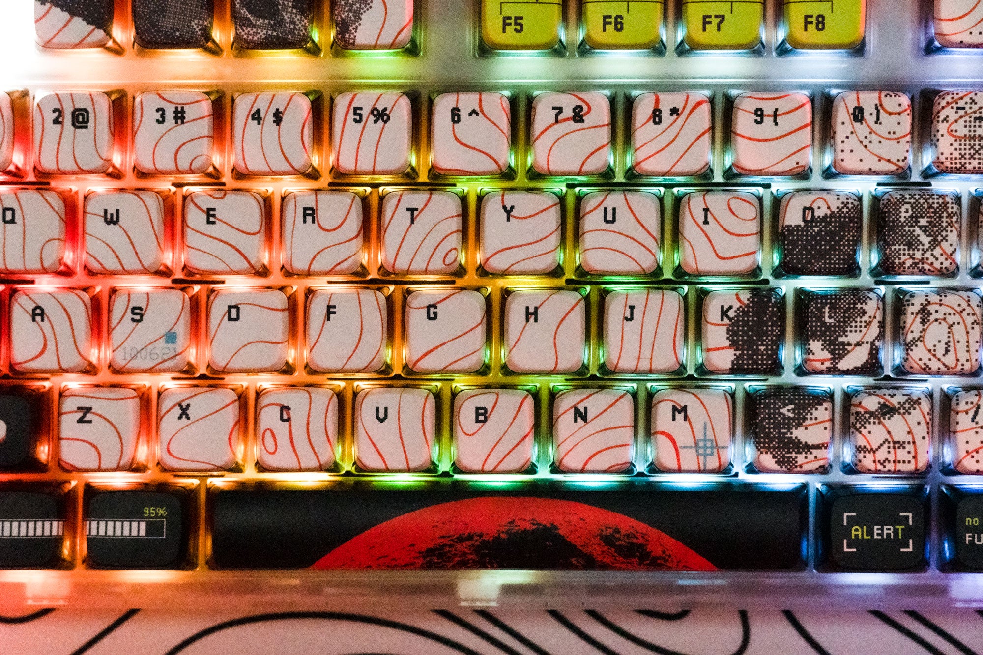 QwertyKey80 Astro Bluetooth Wireless Hotswap RGB QMK/VIA-L Gasket Mounted Gaming Mechanical Keyboard with Screen