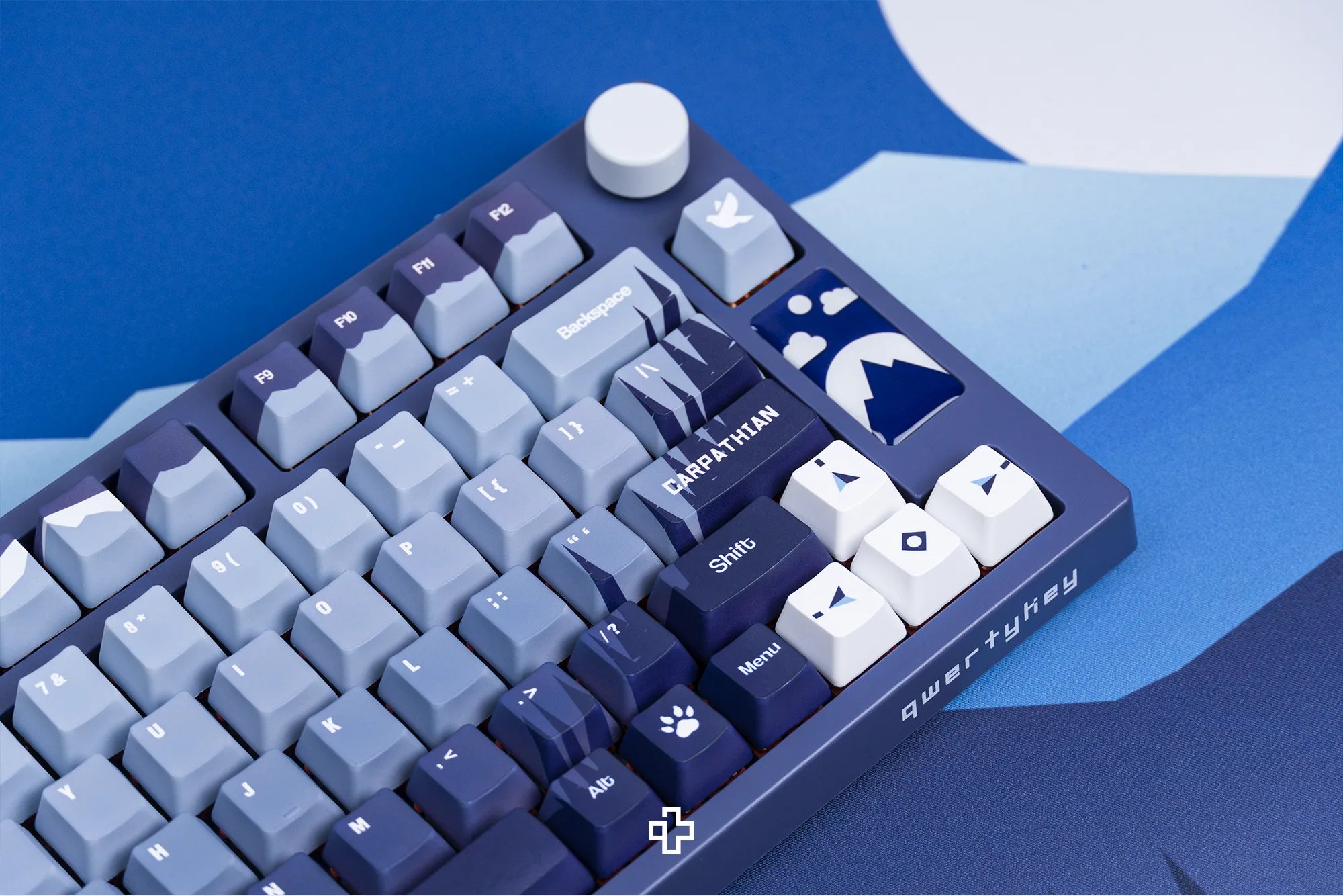 QwertyKey75 Carpathian Bluetooth Wireless Hotswap RGB VIA/QMK Gasket Mounted Gaming Mechanical Keyboard