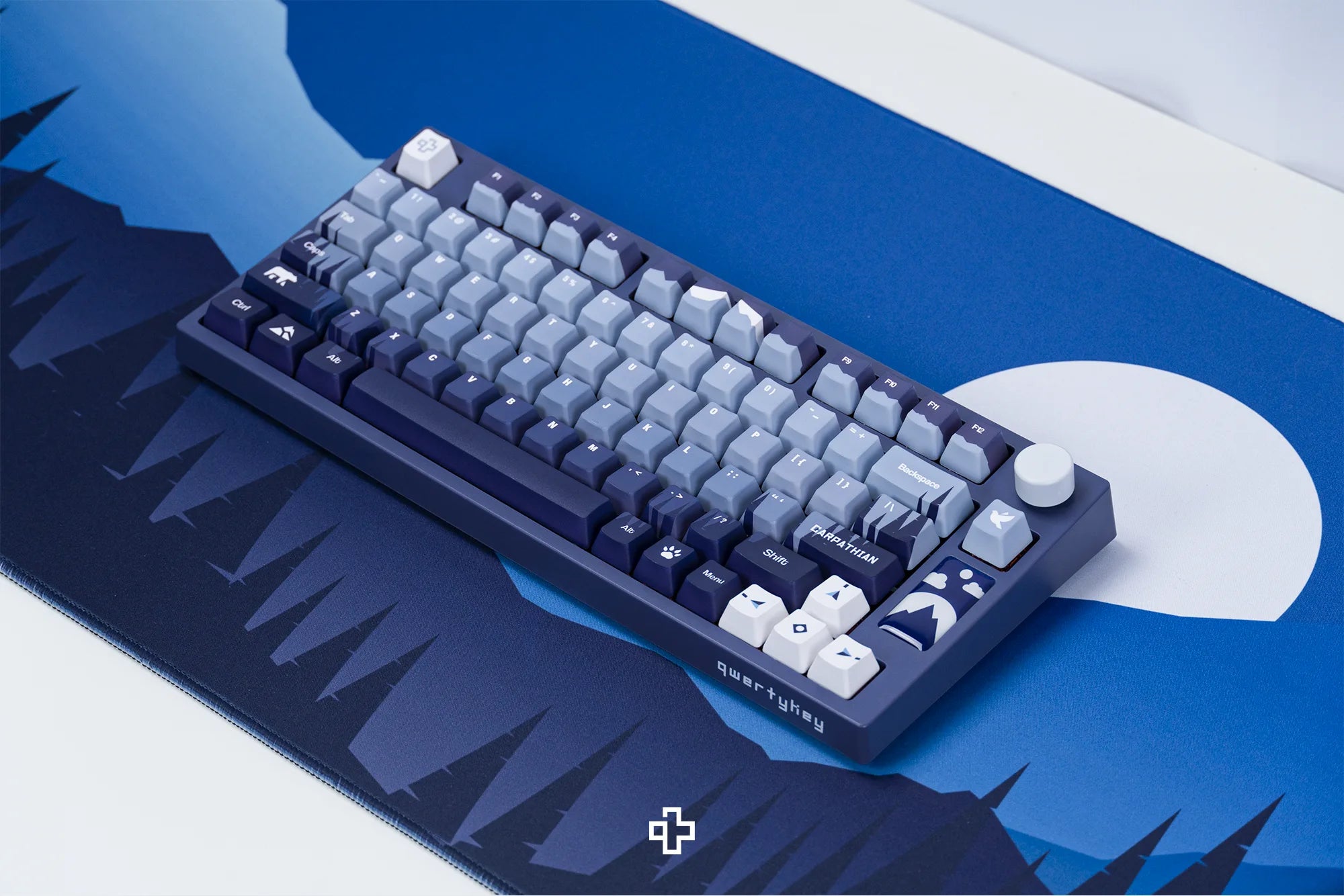 QwertyKey75 Carpathian Bluetooth Wireless Hotswap RGB VIA/QMK Gasket Mounted Gaming Mechanical Keyboard