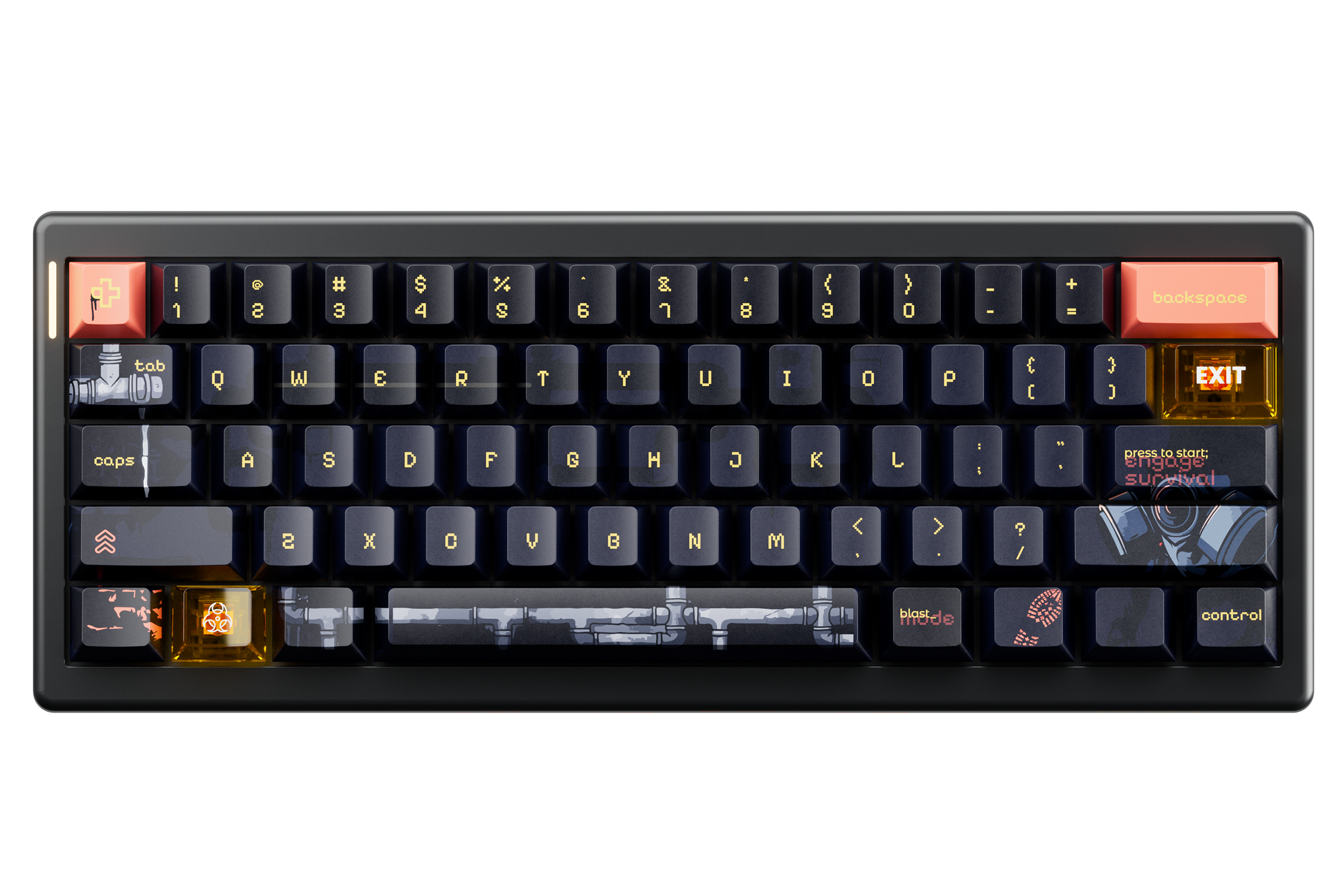 QwertyKey61 PRO Fallout Bluetooth Wireless Hotswap RGB VIA Tastatura Mecanica Gaming