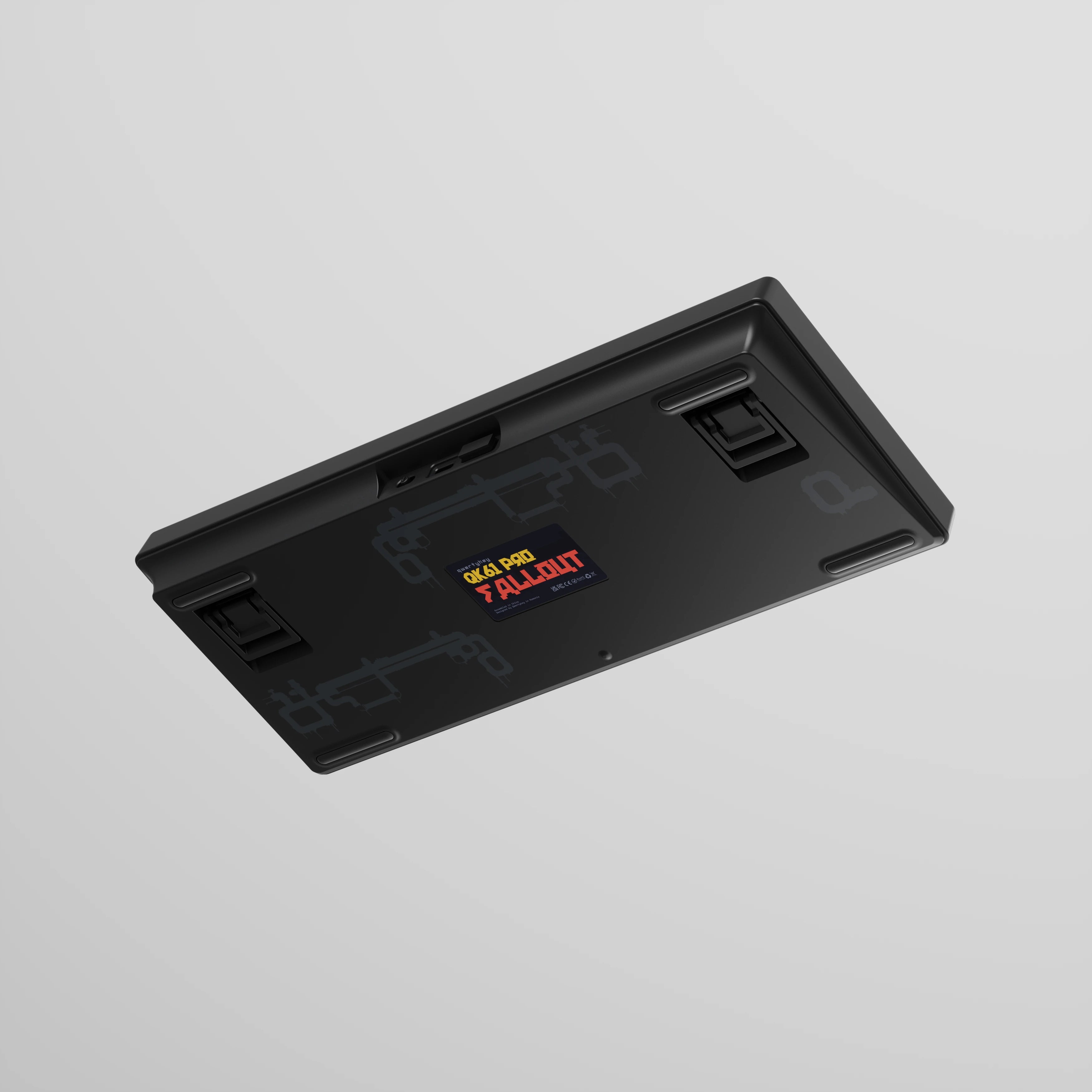 QwertyKey61 PRO Fallout Bluetooth Wireless Hotswap RGB VIA Mechanical Gaming Keyboard