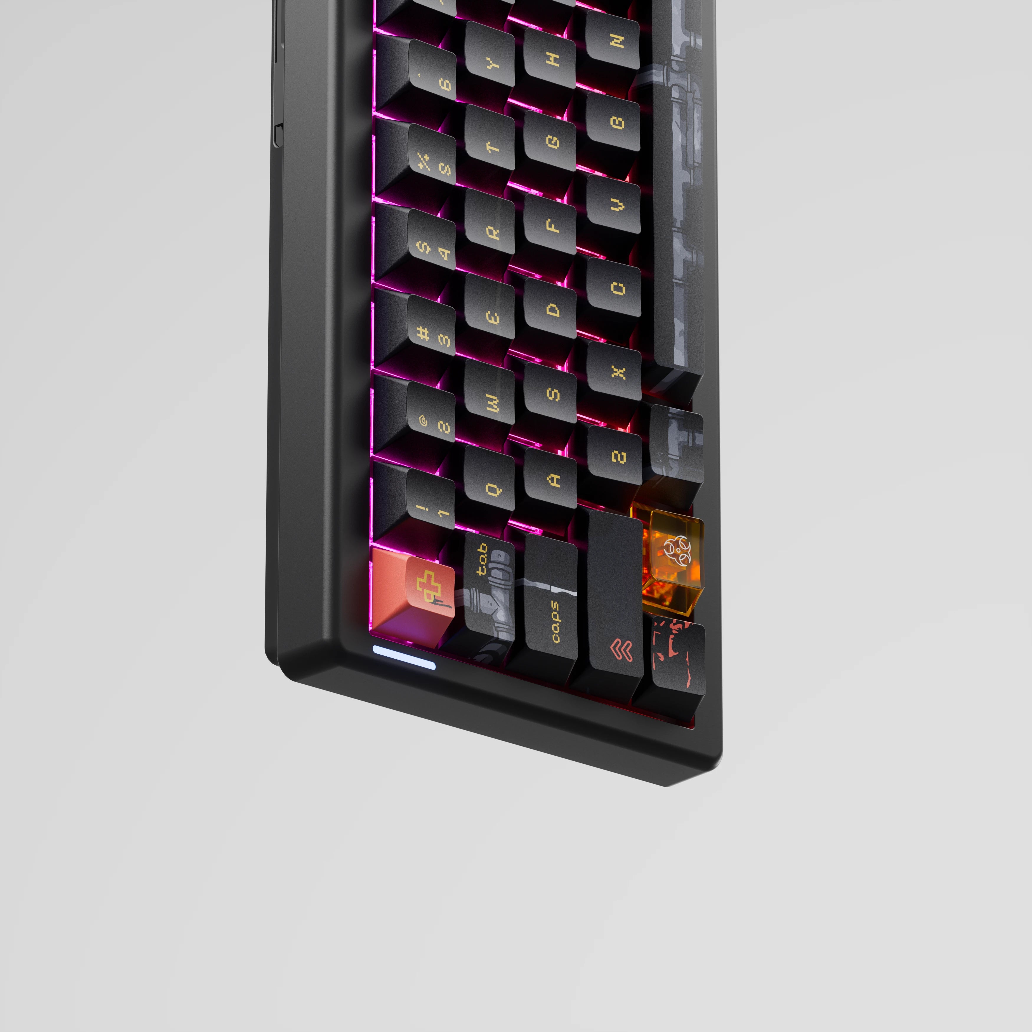 QwertyKey61 PRO Fallout Bluetooth Wireless Hotswap RGB VIA Mechanical Gaming Keyboard