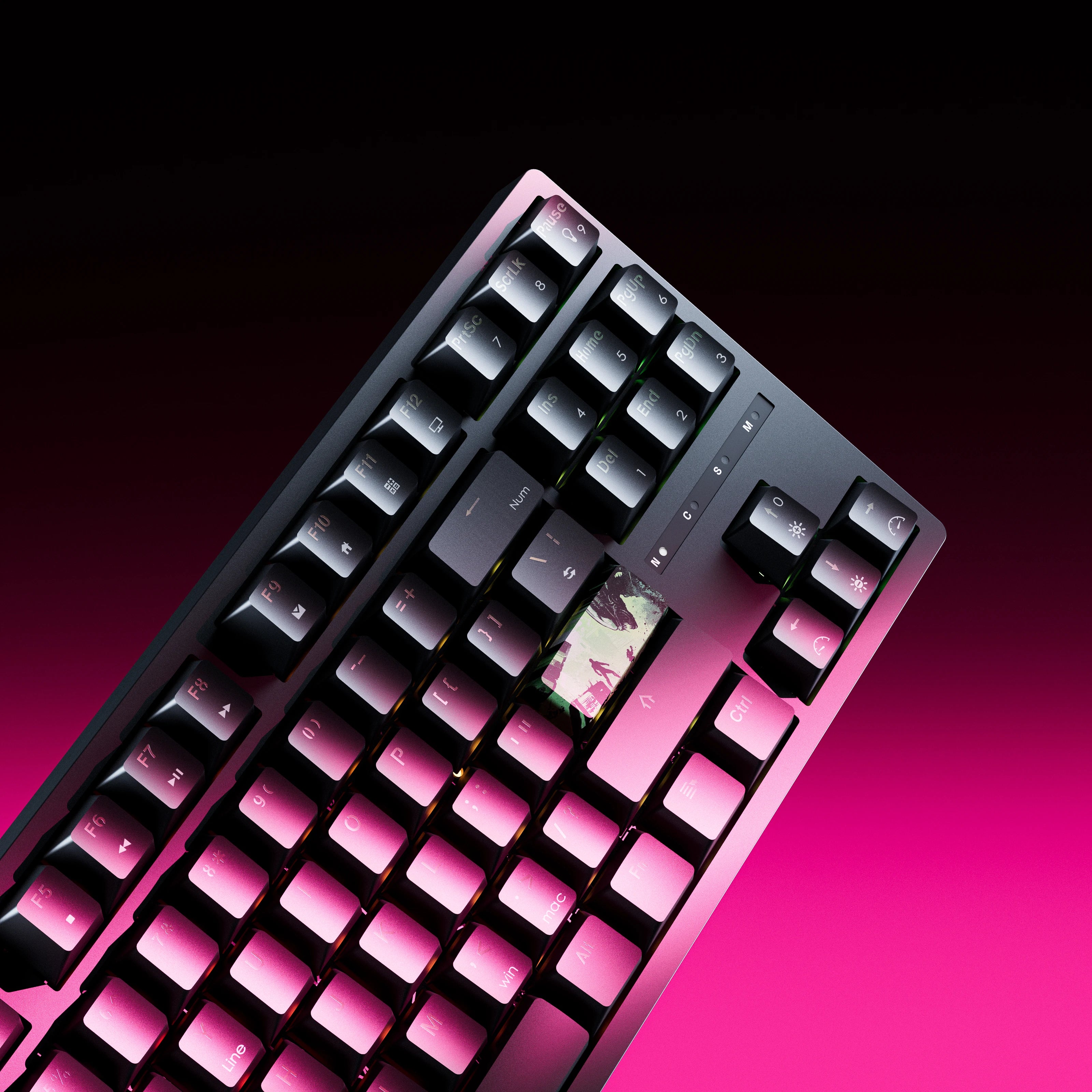QwertyKey H87 Black Bluetooth Wireless Hotswap RGB Gaming Mechanical Keyboard