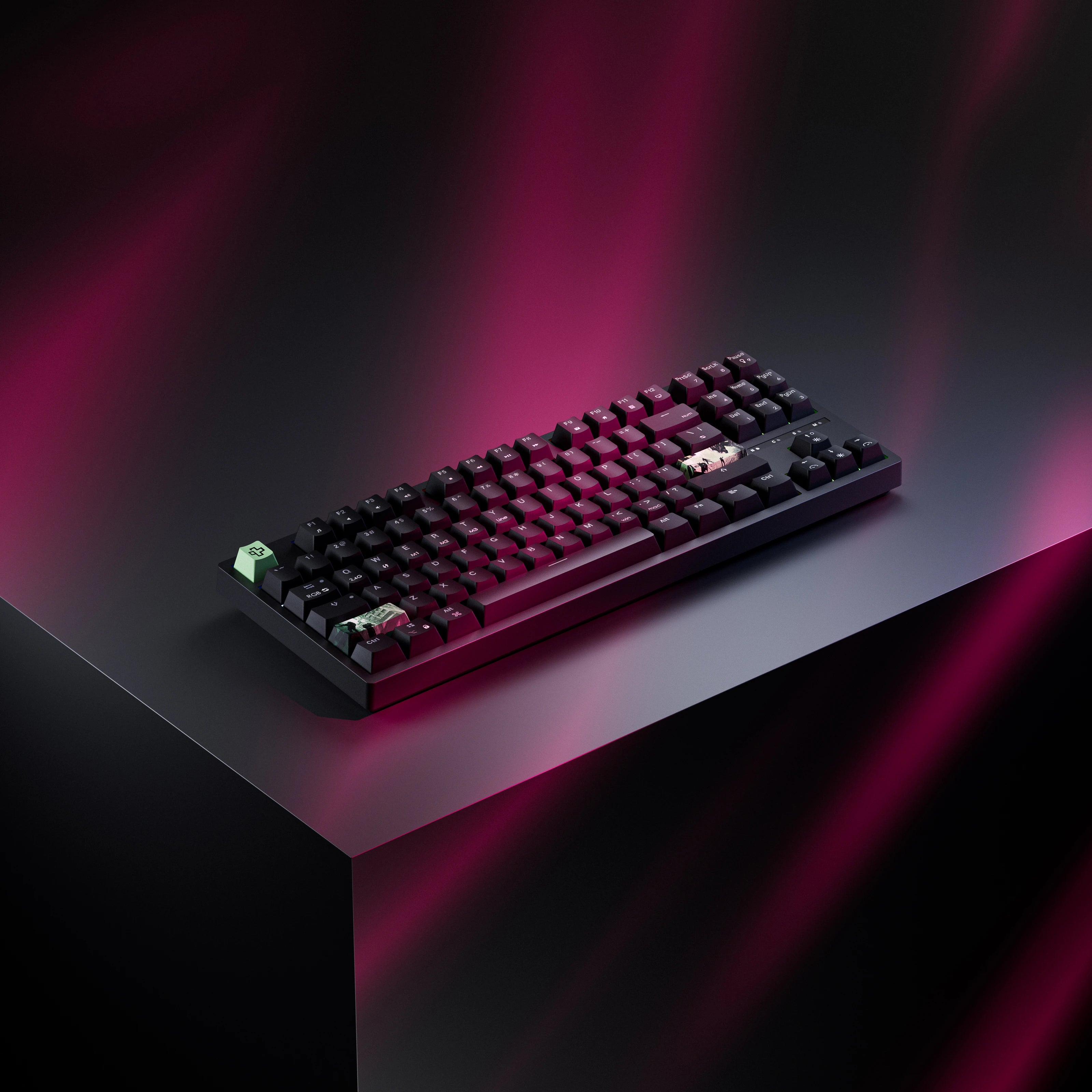 QwertyKey H87 Black Bluetooth Wireless Hotswap RGB Gaming Mechanical Keyboard