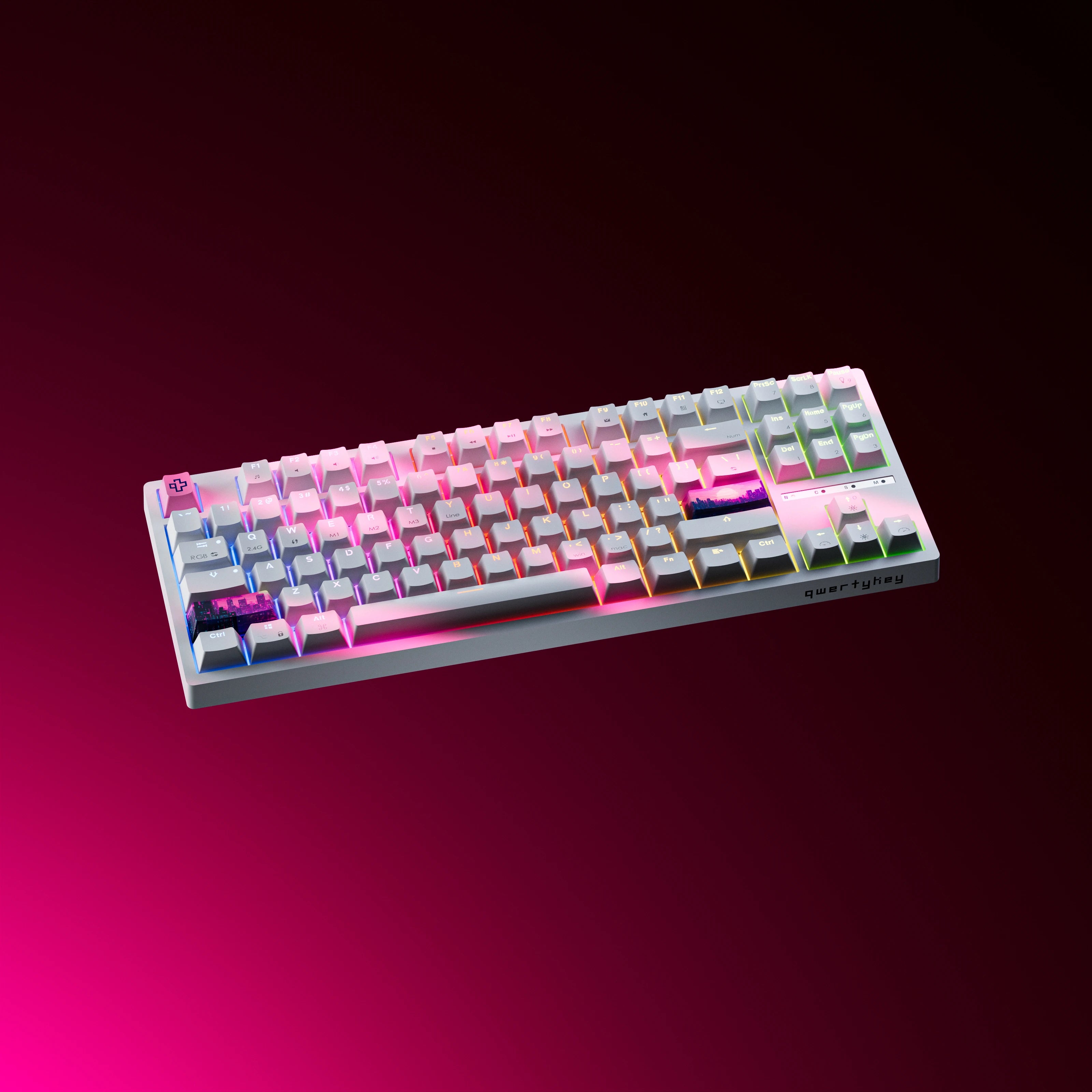 QwertyKey H87 Alba Bluetooth Wireless Hotswap RGB Tastatura Mecanica Gaming