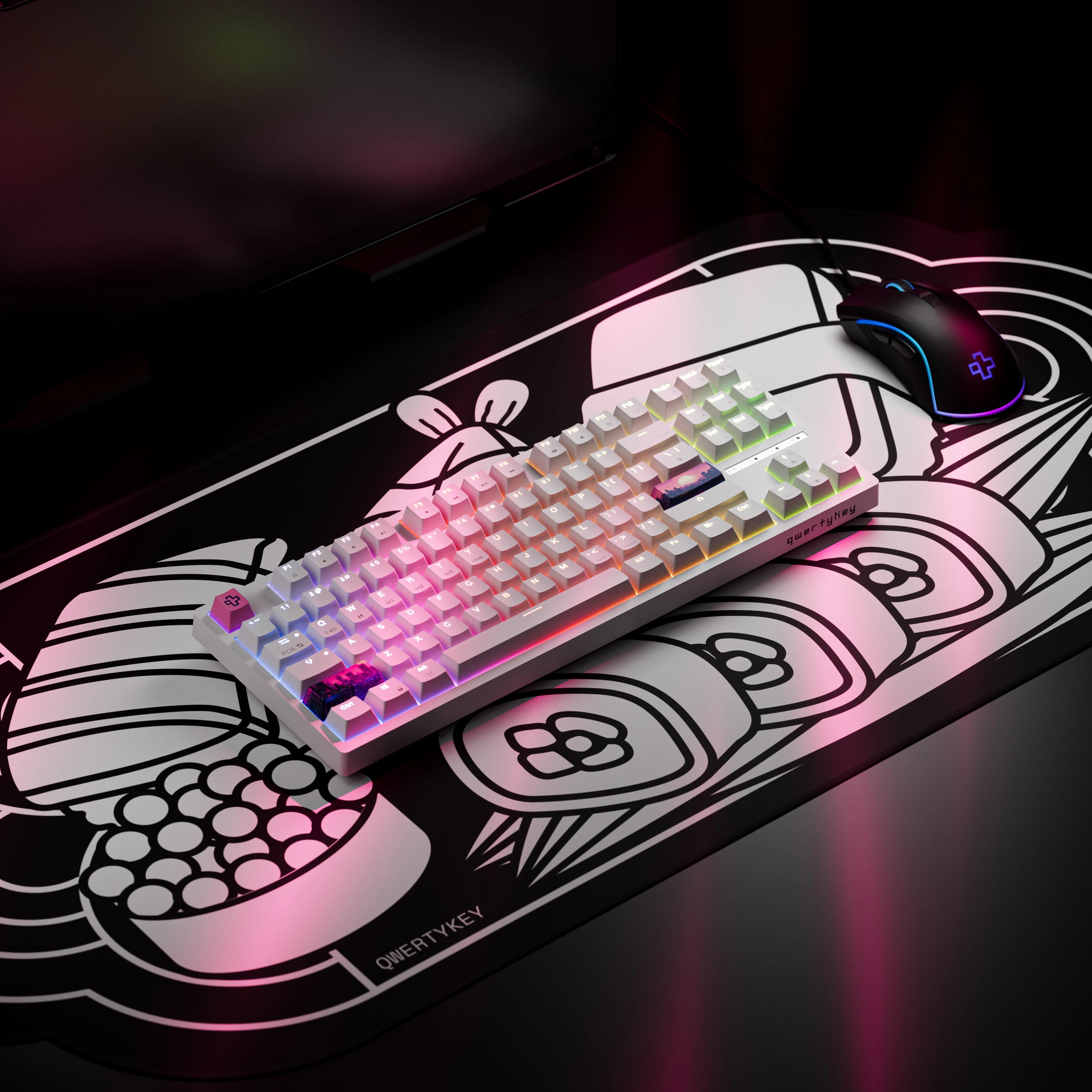 QwertyKey H87 Alba Bluetooth Wireless Hotswap RGB Gaming Mechanical Keyboard