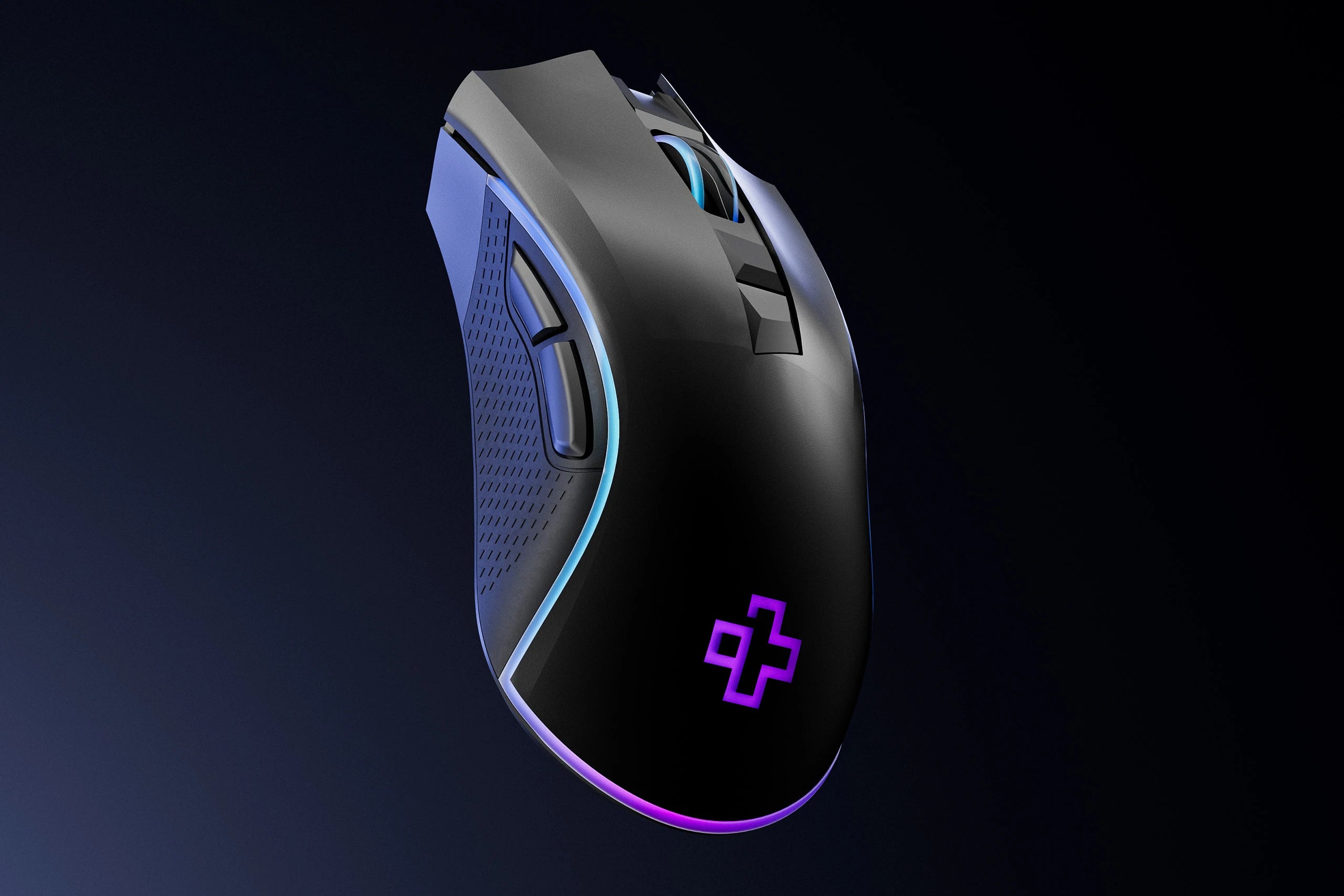 QwertyKey Forge Gaming Mouse Black, RGB, 12,000 DPI, Software