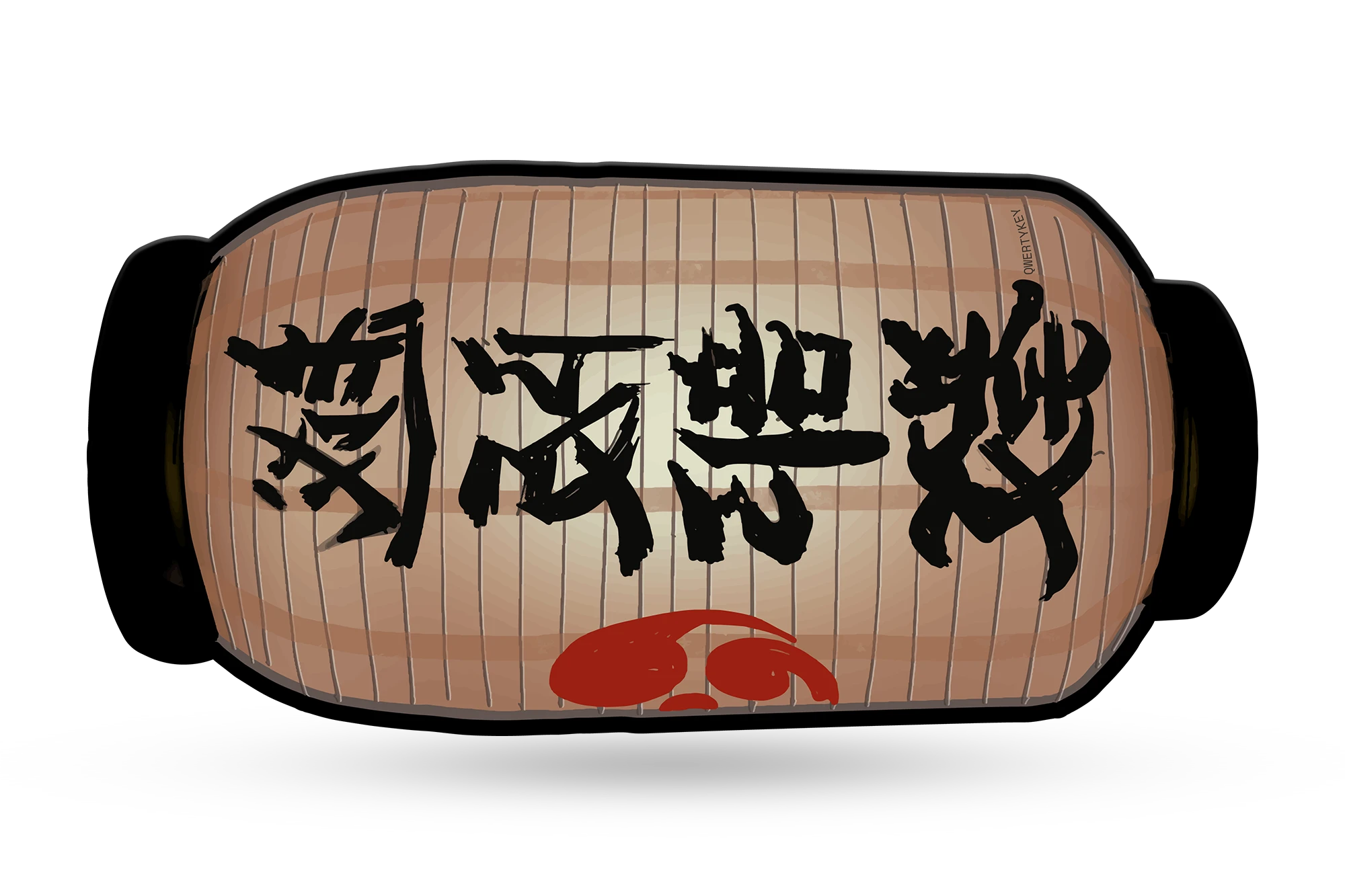 Deskmat Mousepad QwertyKey Striker 4mm stitched edges