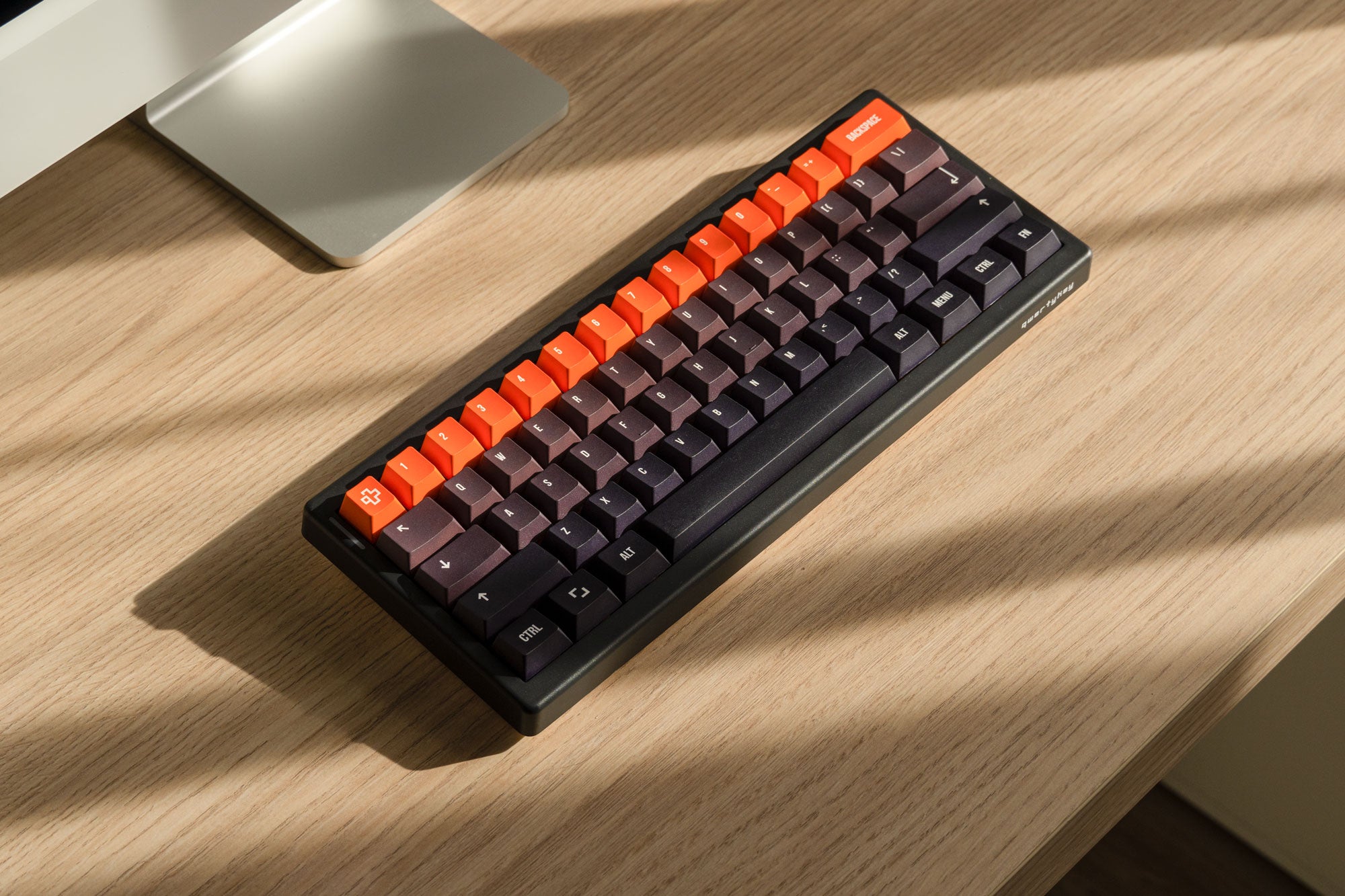 QwertyKey61 PRO Black Hotswap RGB VIA Gasket Mounted Gaming Mechanical Keyboard