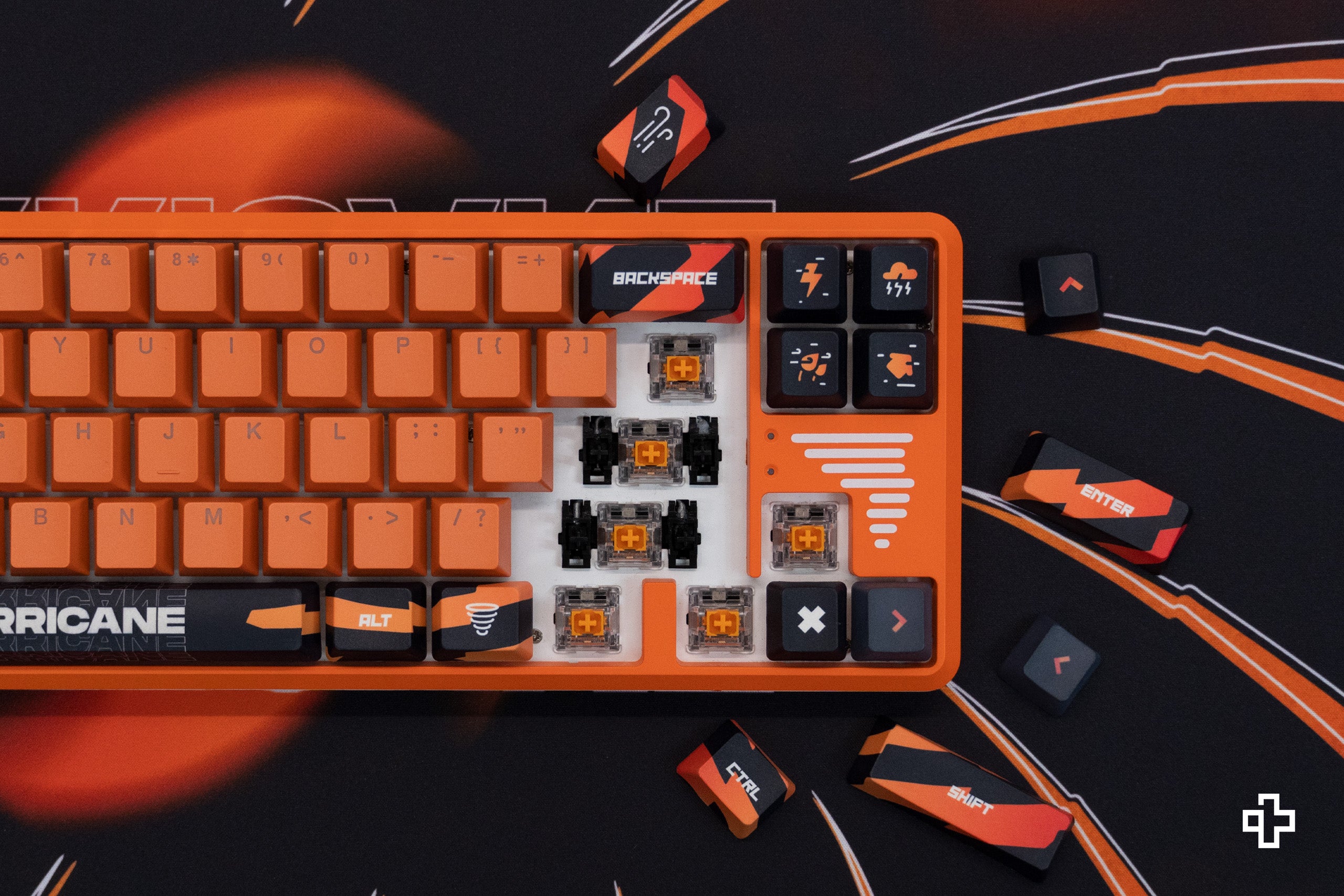 QwertyKey65 Hurricane Hotswap RGB Mechanical Gaming Keyboard