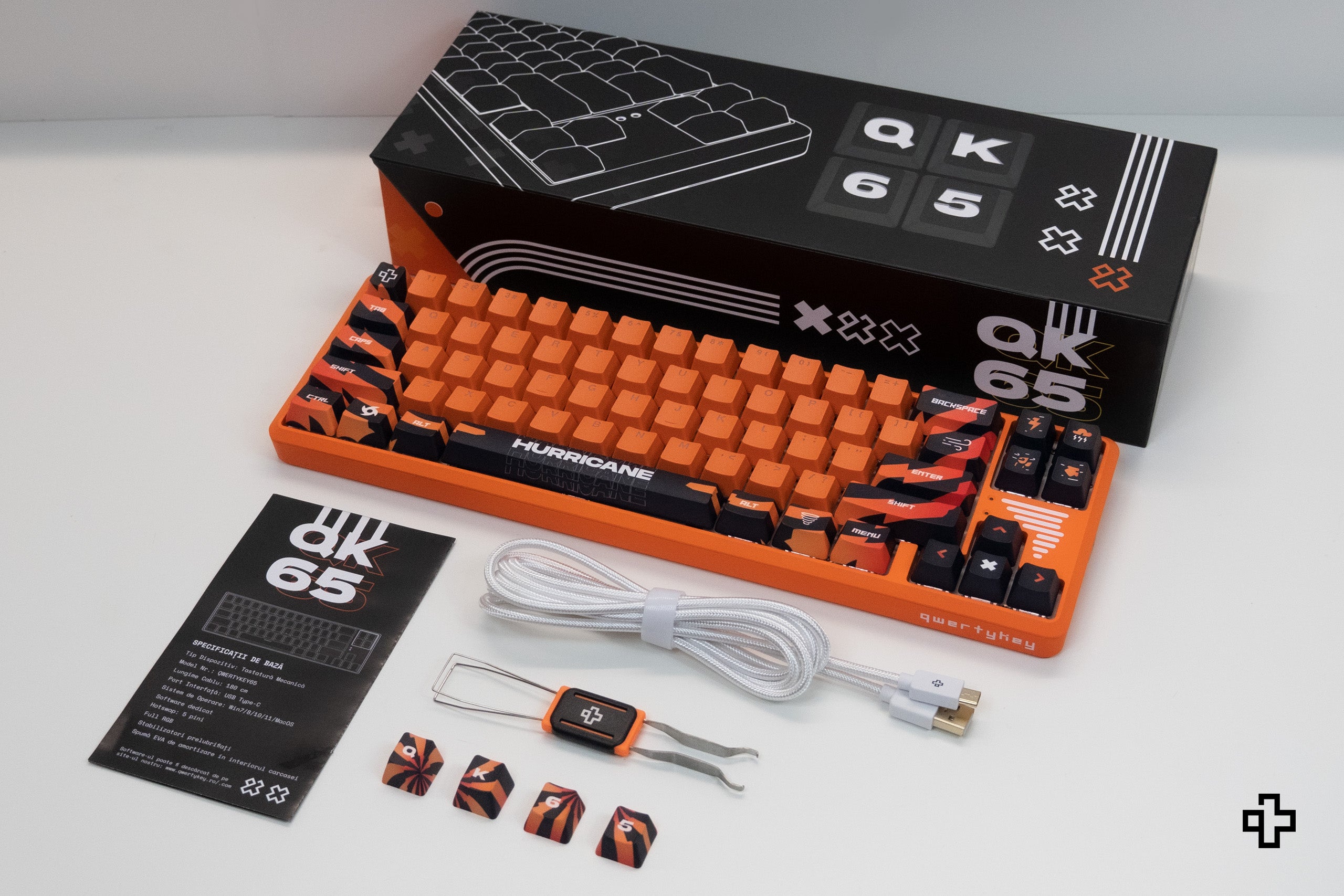 QwertyKey65 Hurricane Hotswap RGB Mechanical Gaming Keyboard
