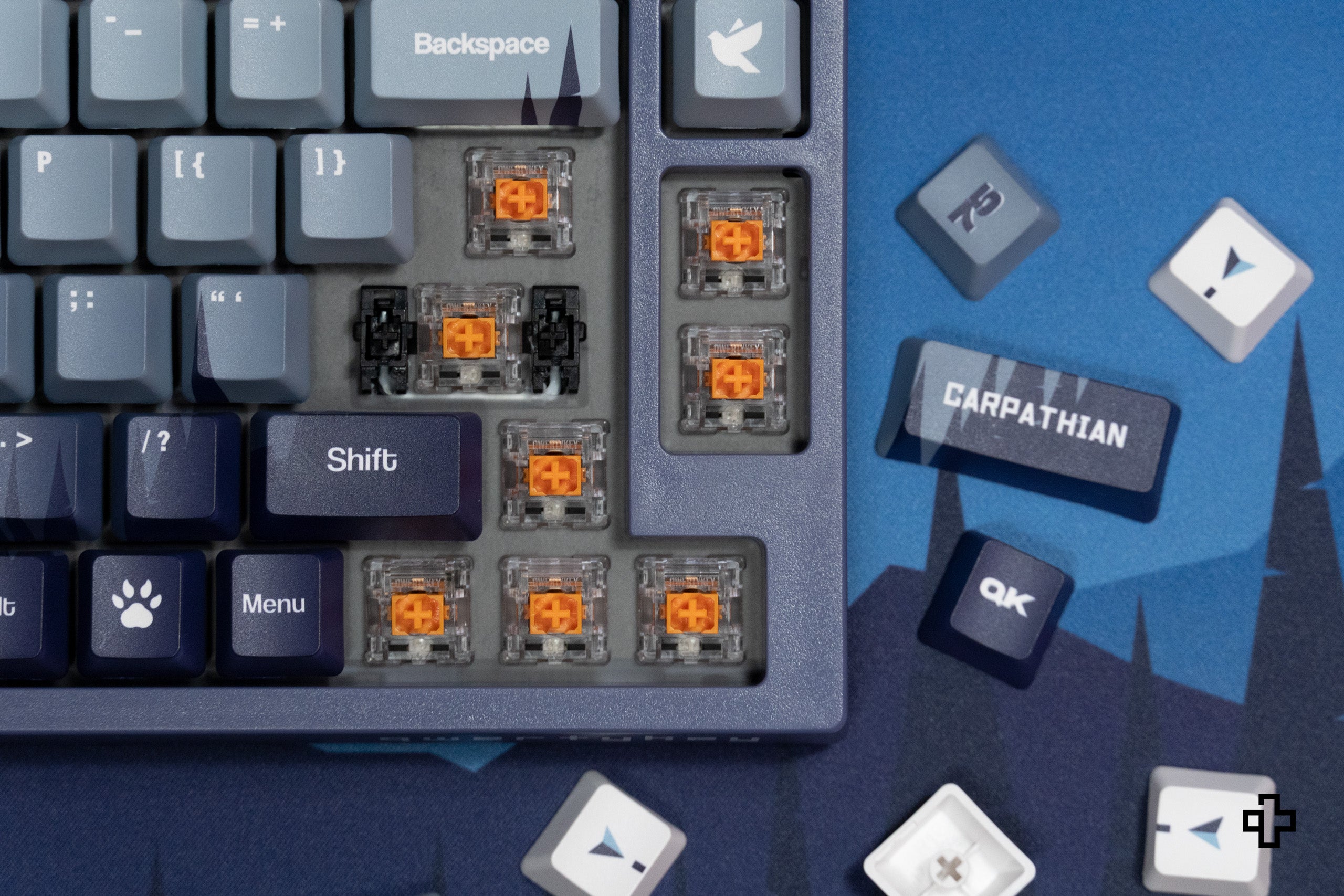 QwertyKey75 Carpathian Bluetooth Wireless Hotswap RGB VIA/QMK Gasket Mounted Gaming Mechanical Keyboard