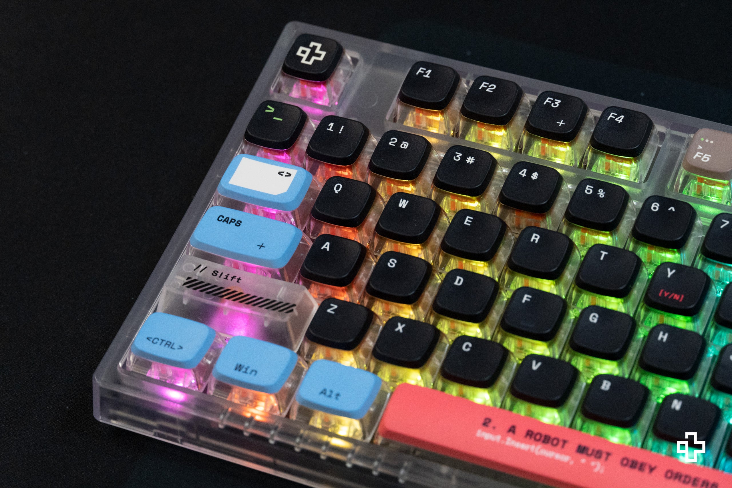 QwertyKey75 Terminal Bluetooth Wireless Hotswap RGB VIA/QMK Gasket Mounted Gaming Mechanical Keyboard