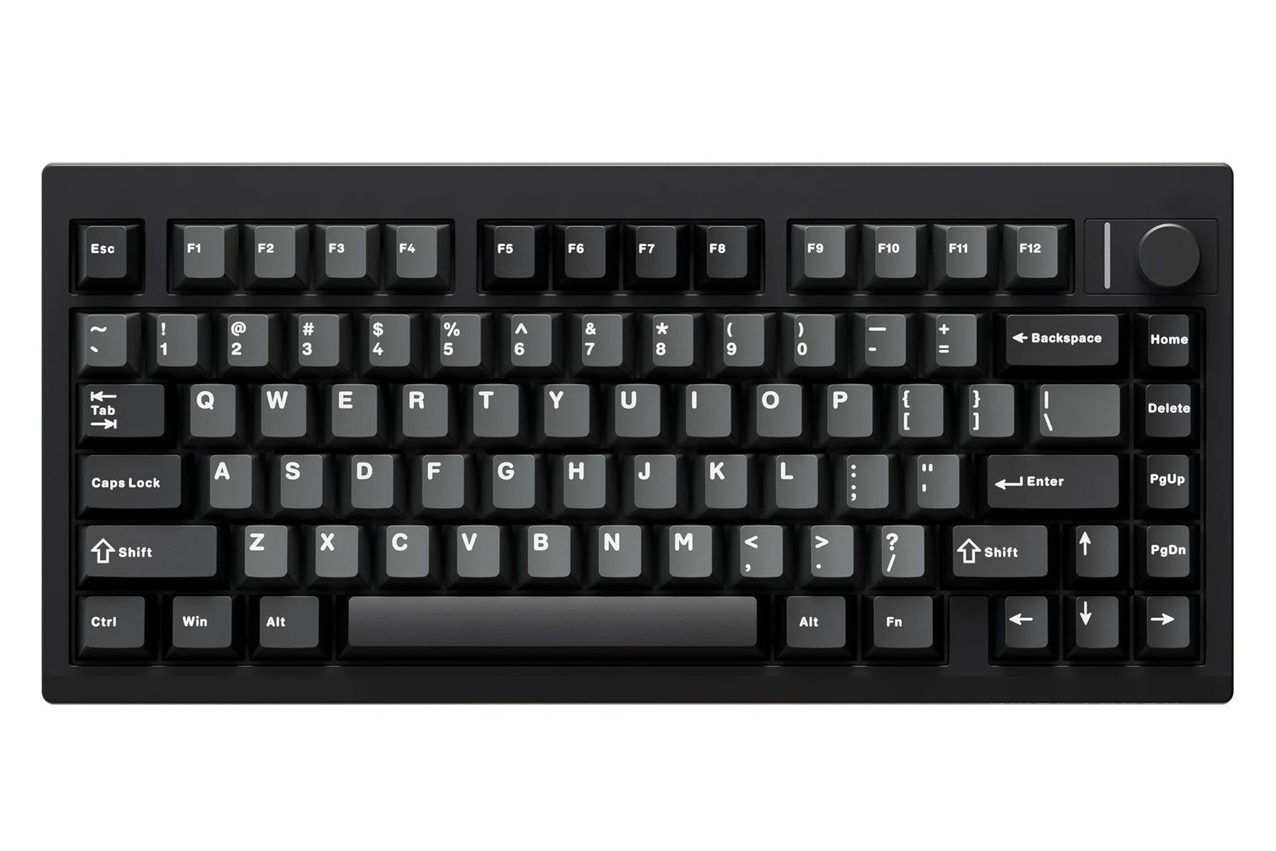 QwertyKey75 Pro V2 Neagra Bluetooth Wireless Hotswap RGB Web-Based Software Gasket Mounted Tastatura Mecanica Gaming