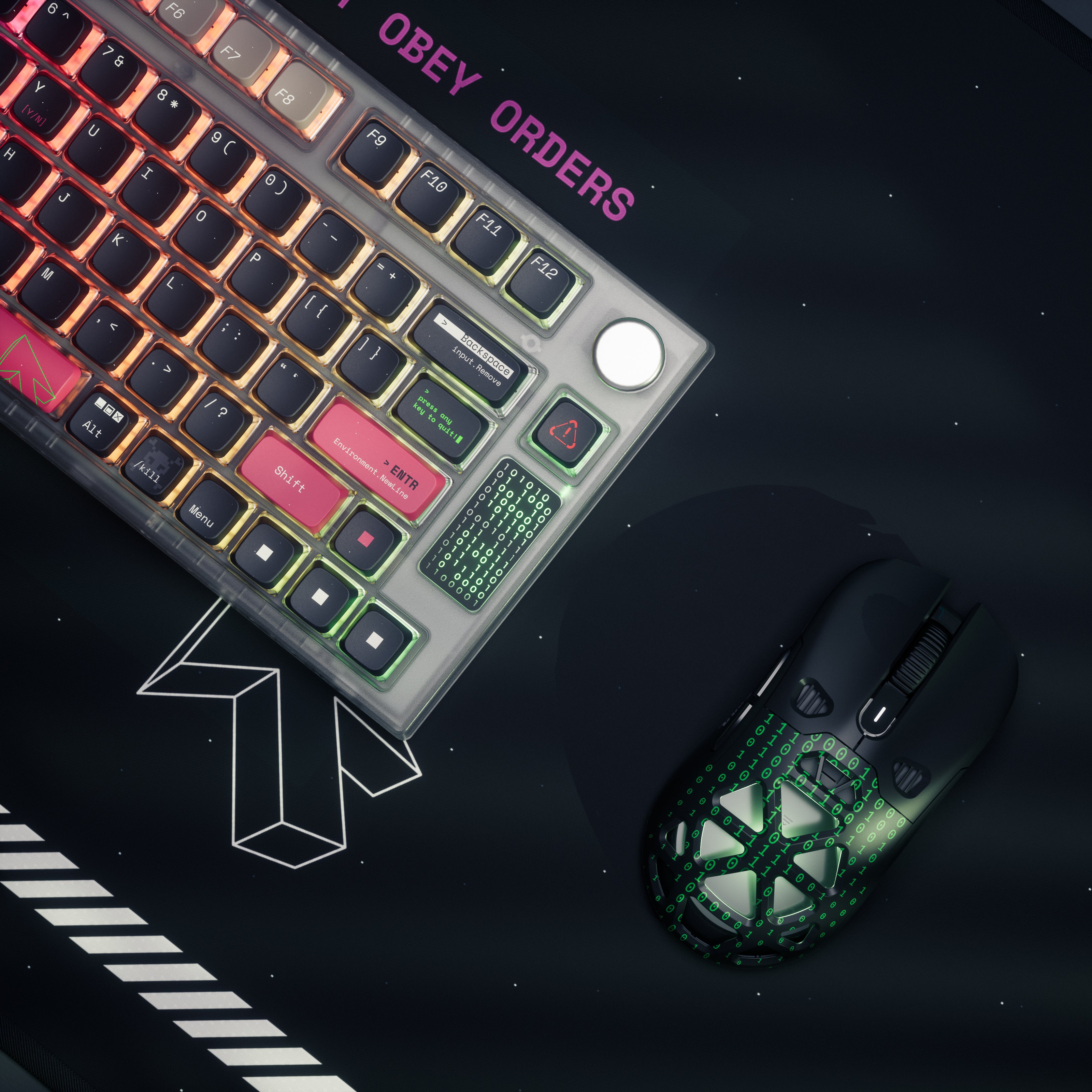 QwertyKey75 Terminal Bluetooth Wireless Hotswap RGB VIA/QMK Gasket Mounted Gaming Mechanical Keyboard