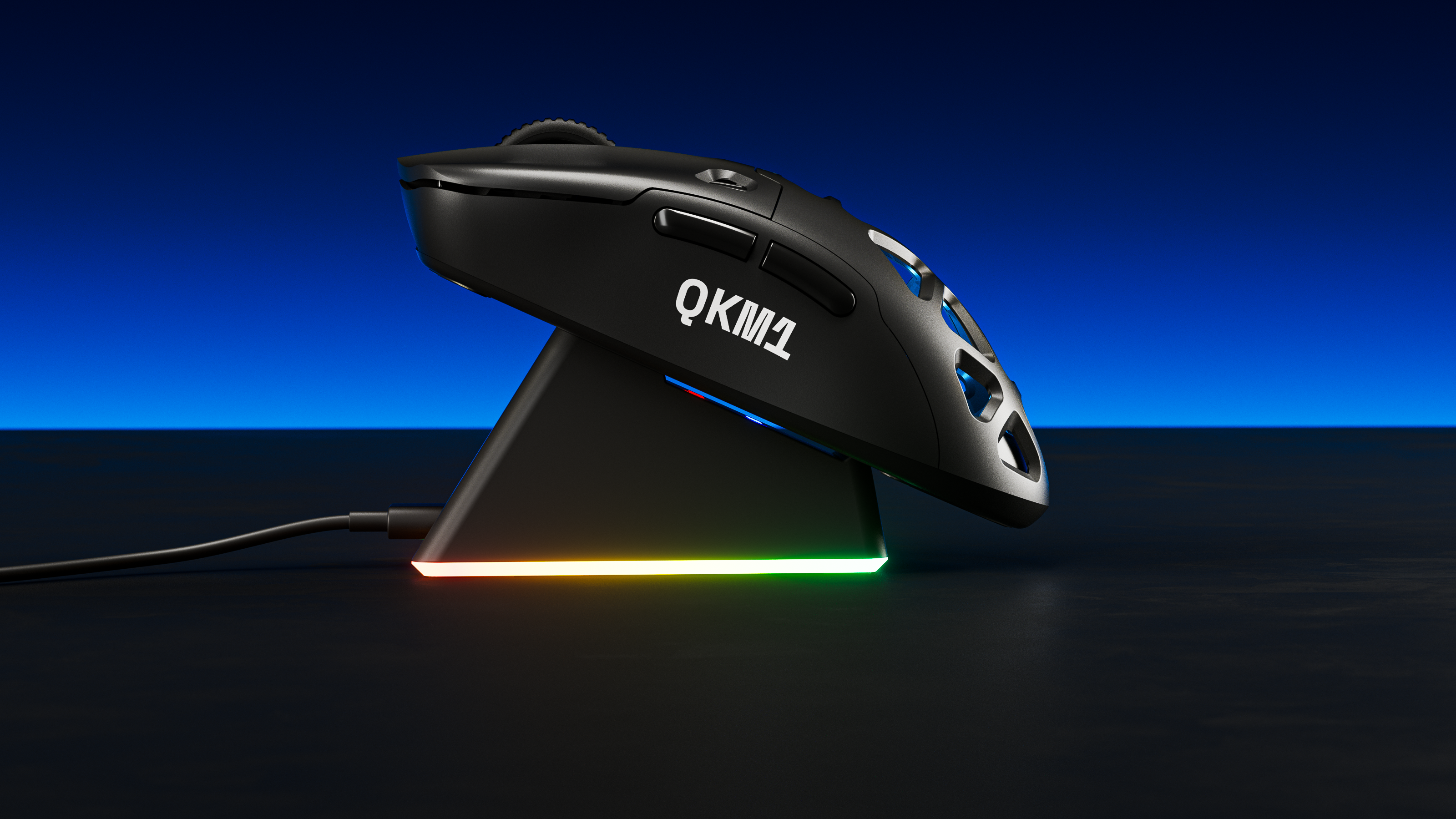 Mouse QwertyKey QKM1 Wireless Bluetooth Charging Dock Black