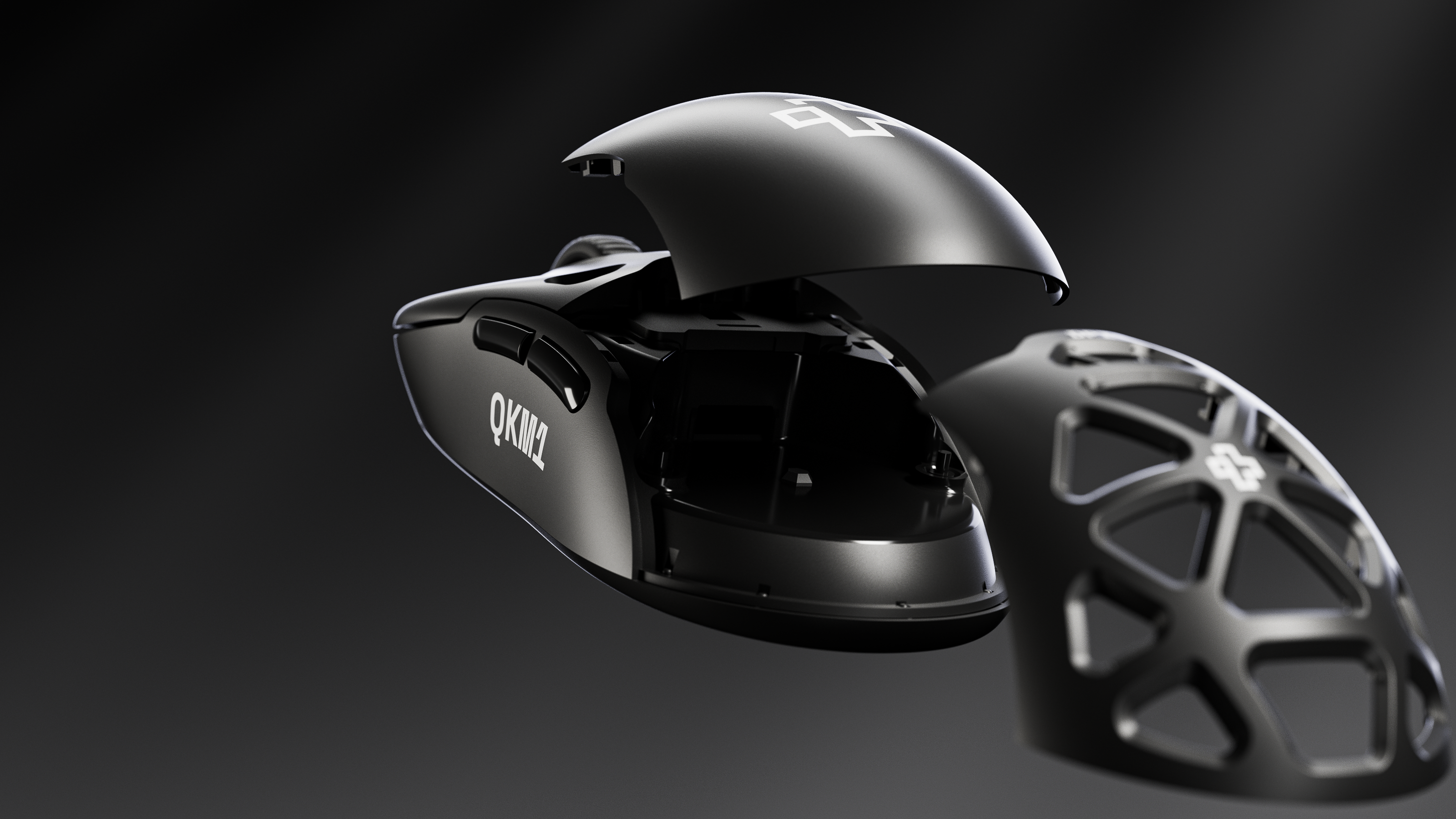 Mouse QwertyKey QKM1 Wireless Bluetooth Charging Dock Black