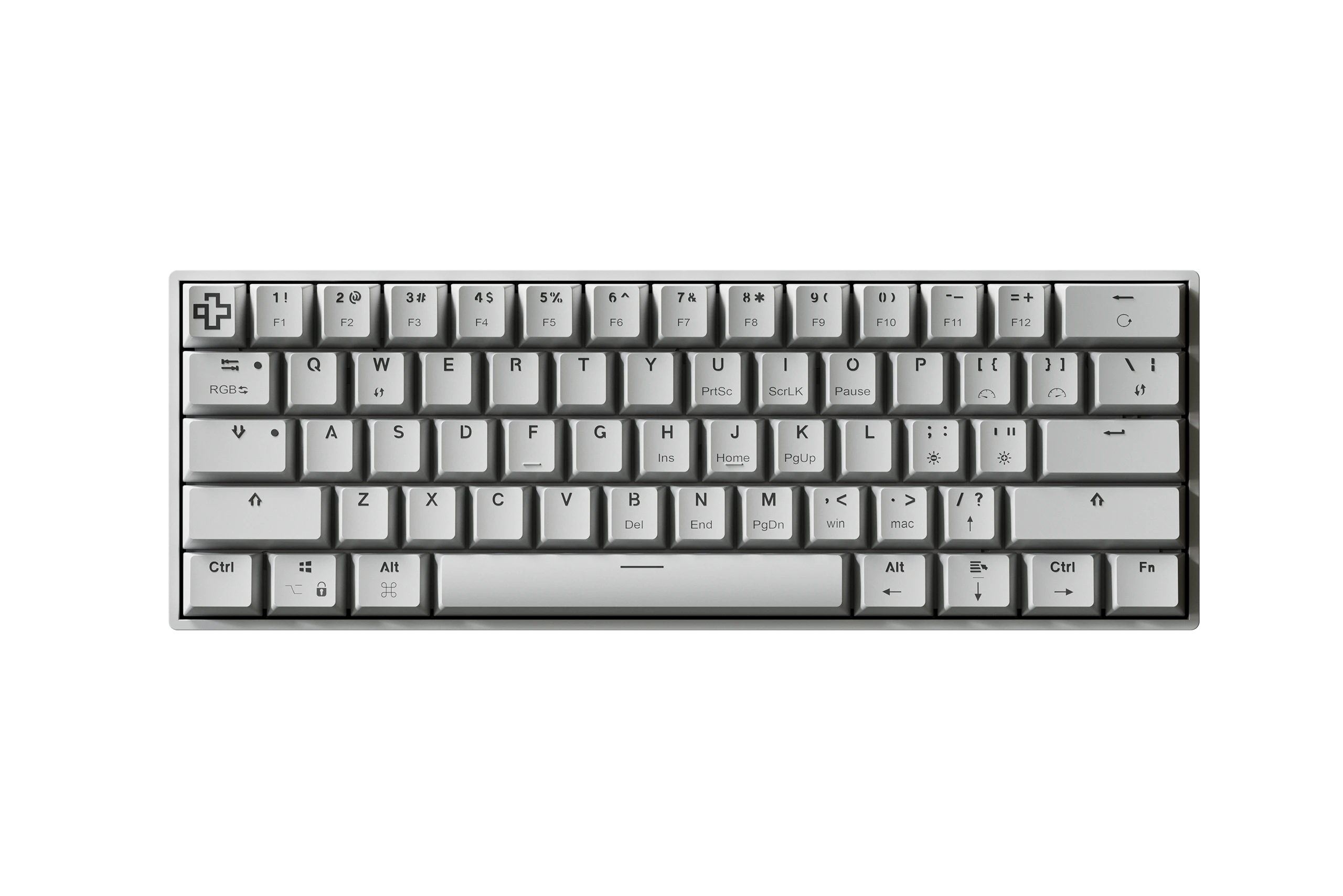 QwertyKey H61 Split Alba Hotswap RGB Tastatura Mecanica Gaming