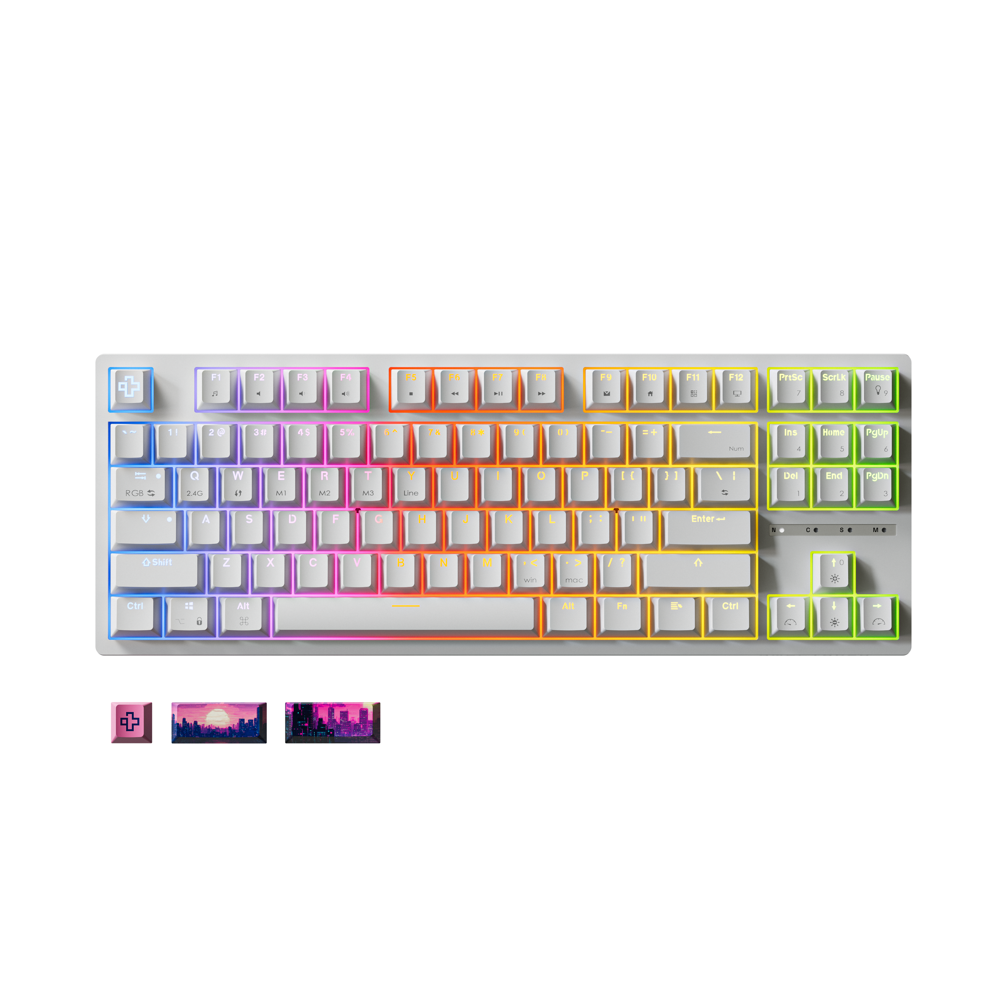 QwertyKey H87 Alba Bluetooth Wireless Hotswap RGB Gaming Mechanical Keyboard