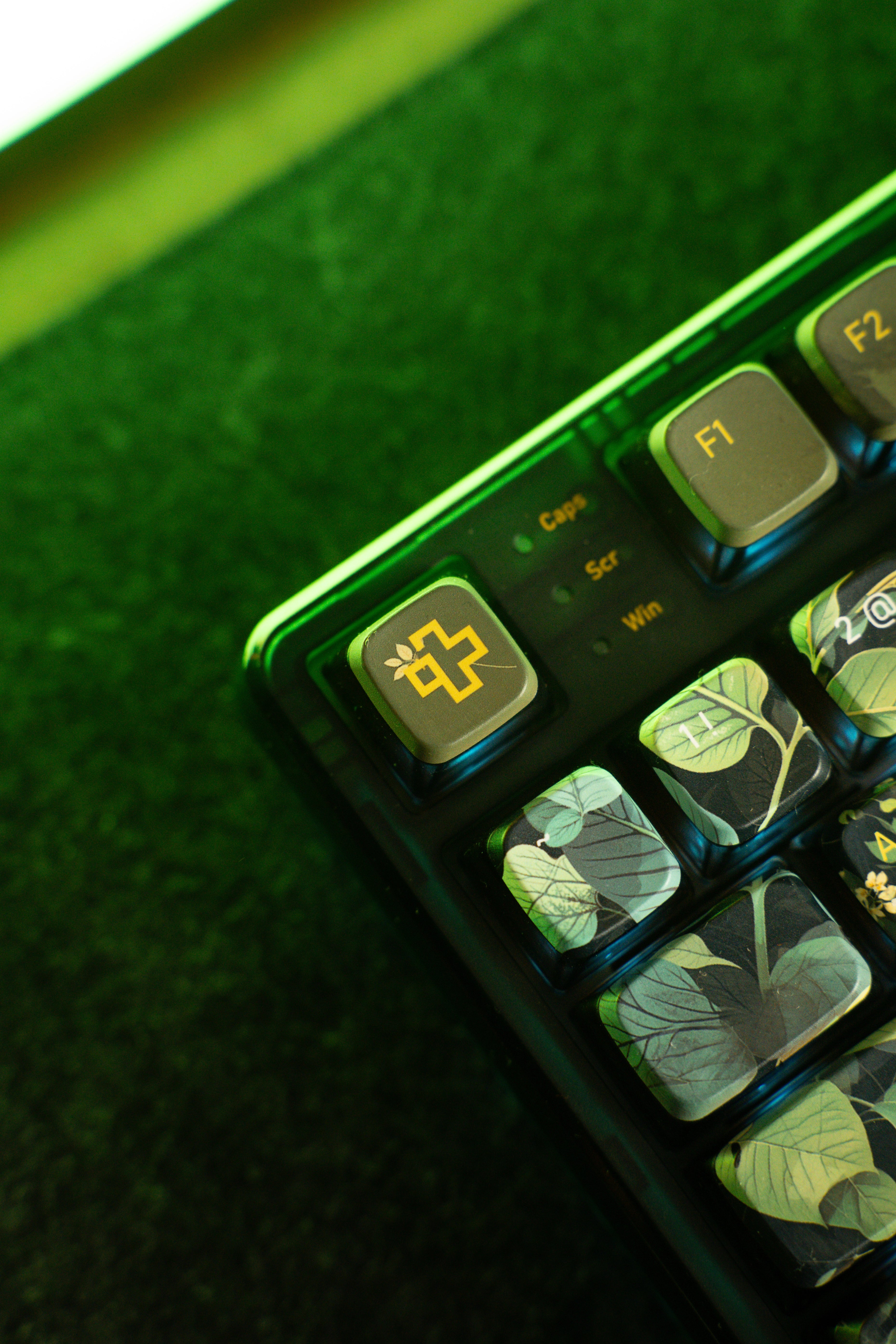 QwertyKey80 Leaf Bluetooth Wireless Hotswap RGB QMK/VIA Gasket Mounted Gaming Mechanical Keyboard with Screen