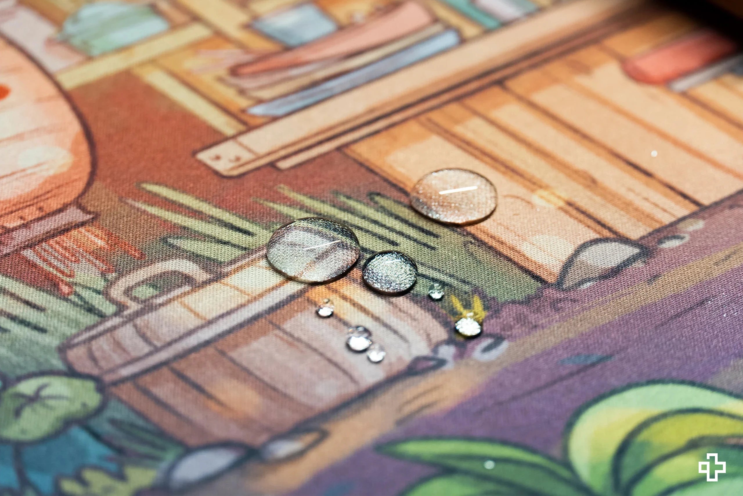 Deskmat Mousepad QwertyKey Ramen 4mm stitched edges