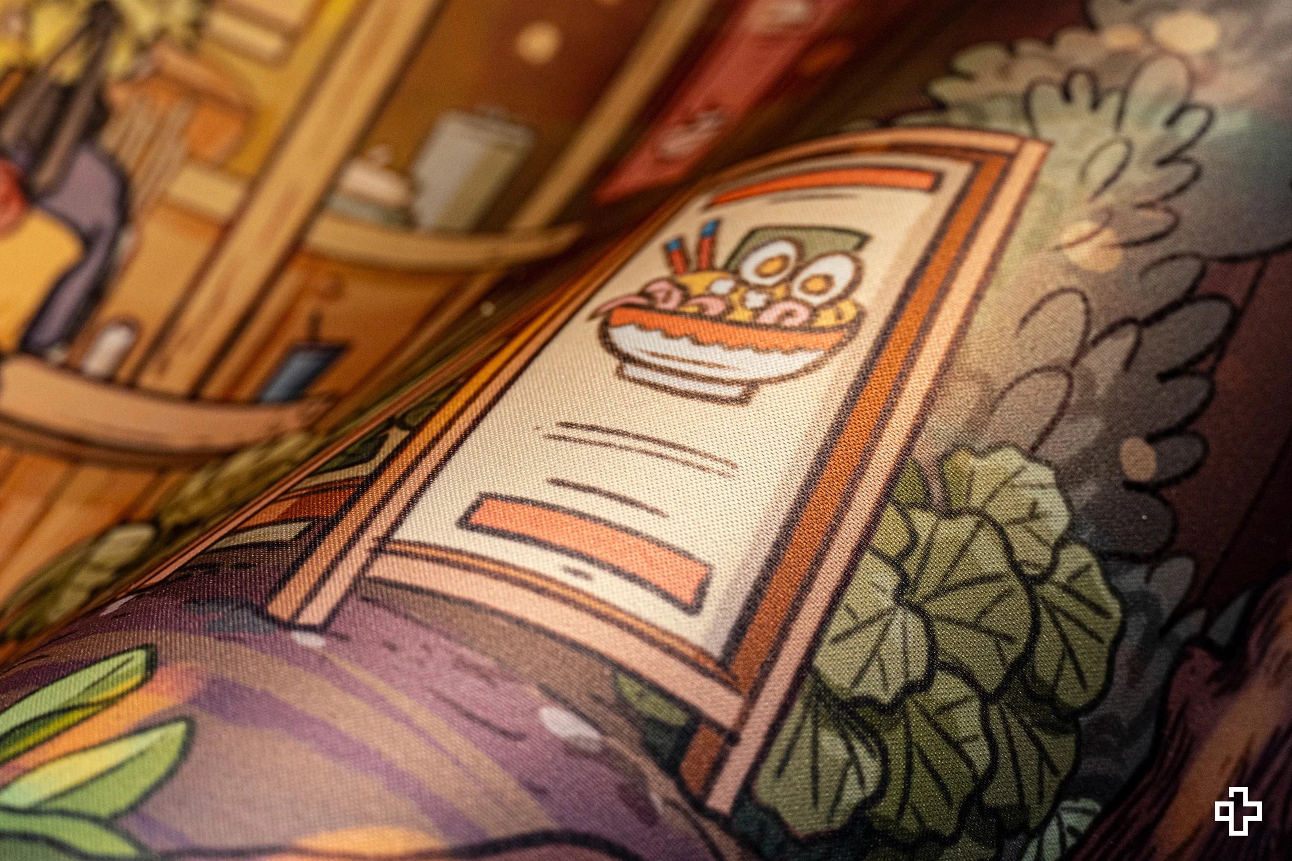 Deskmat Mousepad QwertyKey Ramen 4mm stitched edges