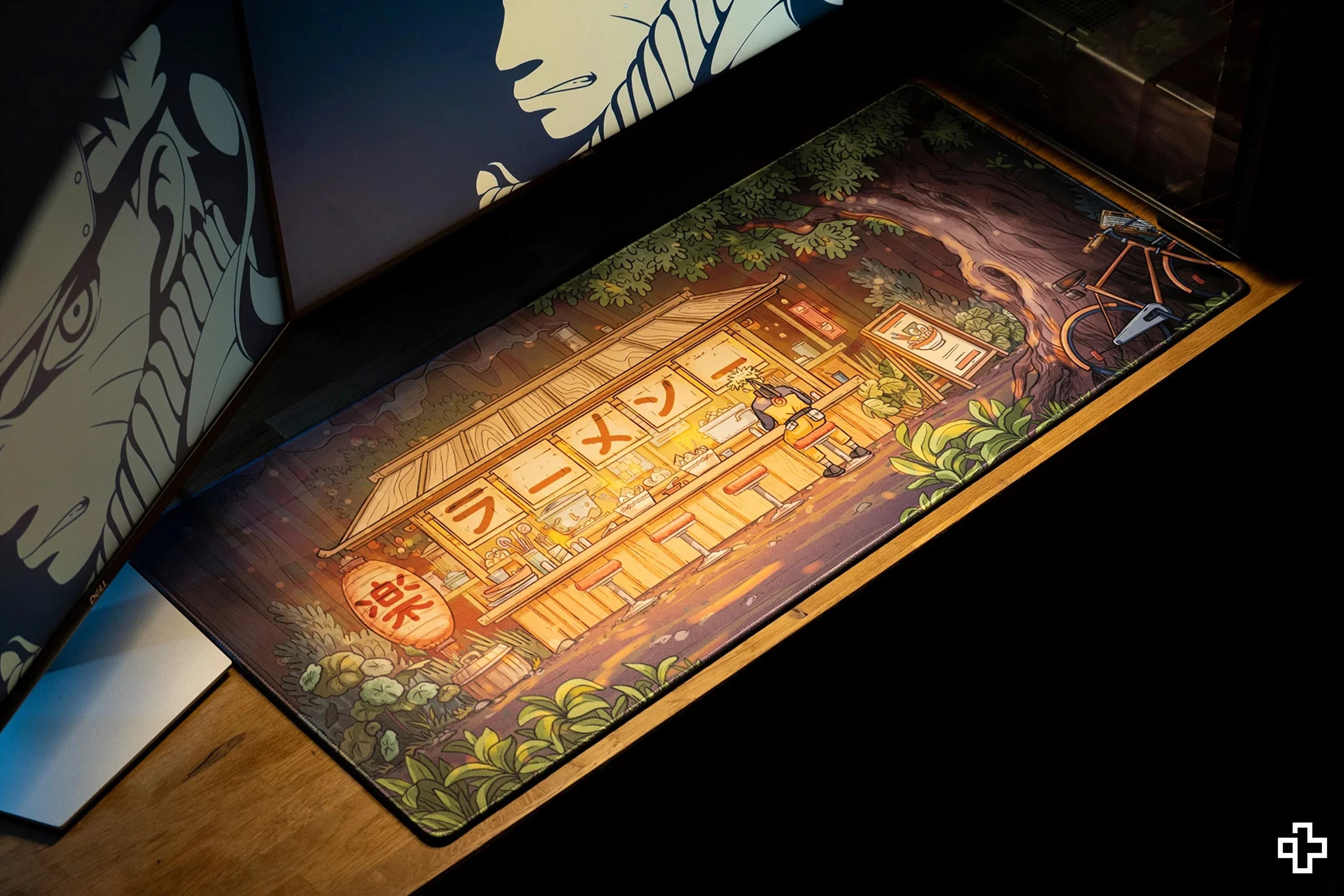 Deskmat Mousepad QwertyKey Ramen 4mm stitched edges