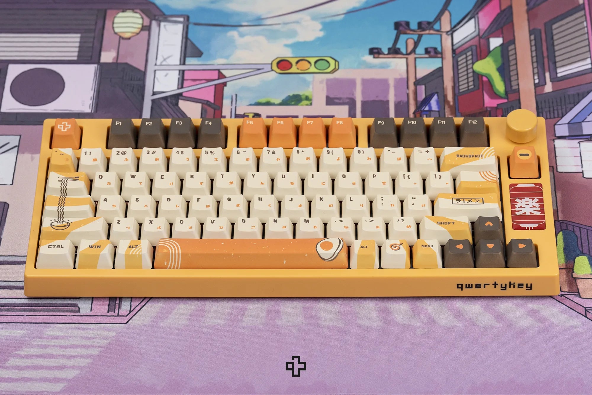 QwertyKey75 Ramen Bluetooth Wireless Hotswap RGB Gasket Mounted Mechanical Gaming Keyboard