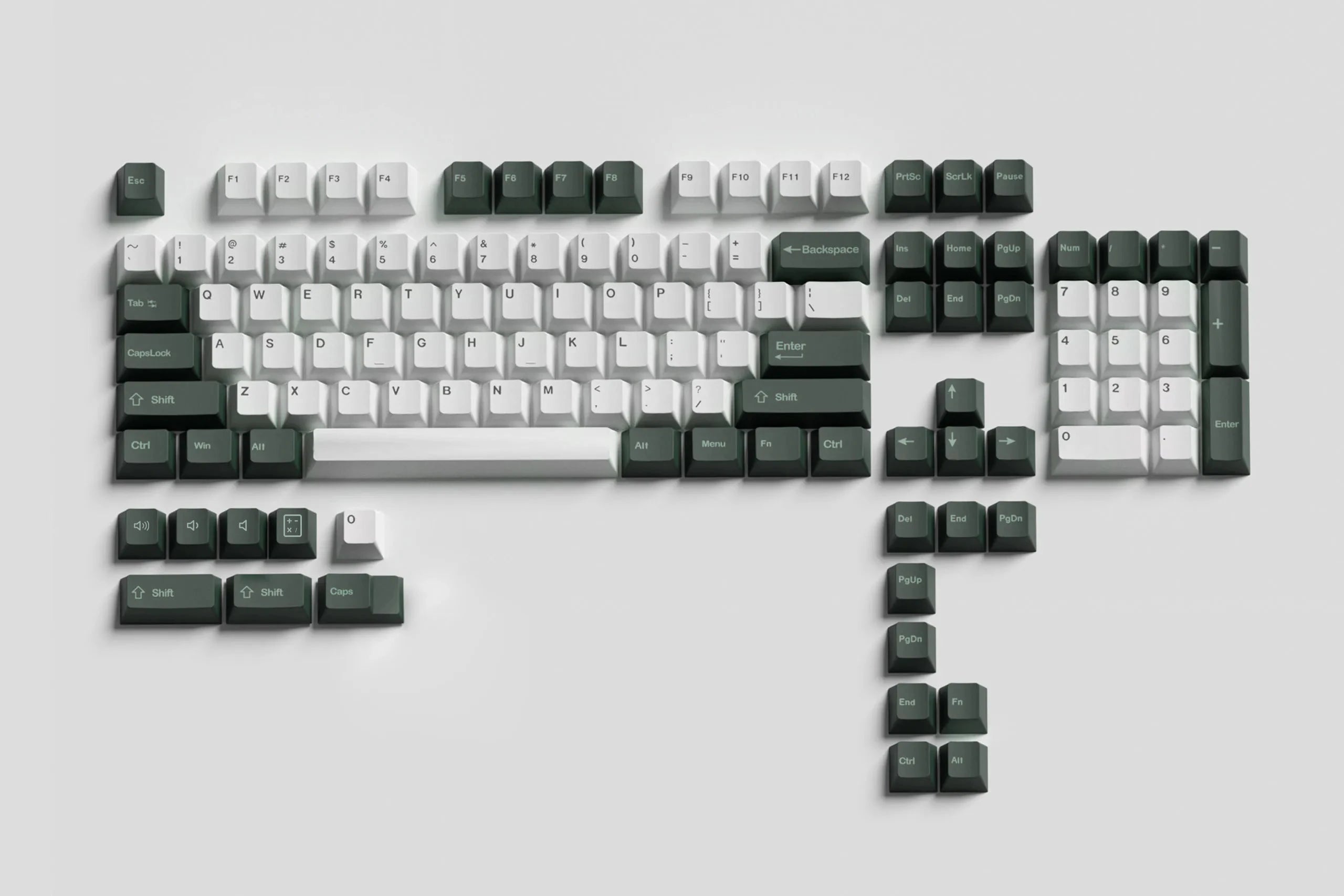 Set Taste QWERTY Olive V2 PBT Double Shot