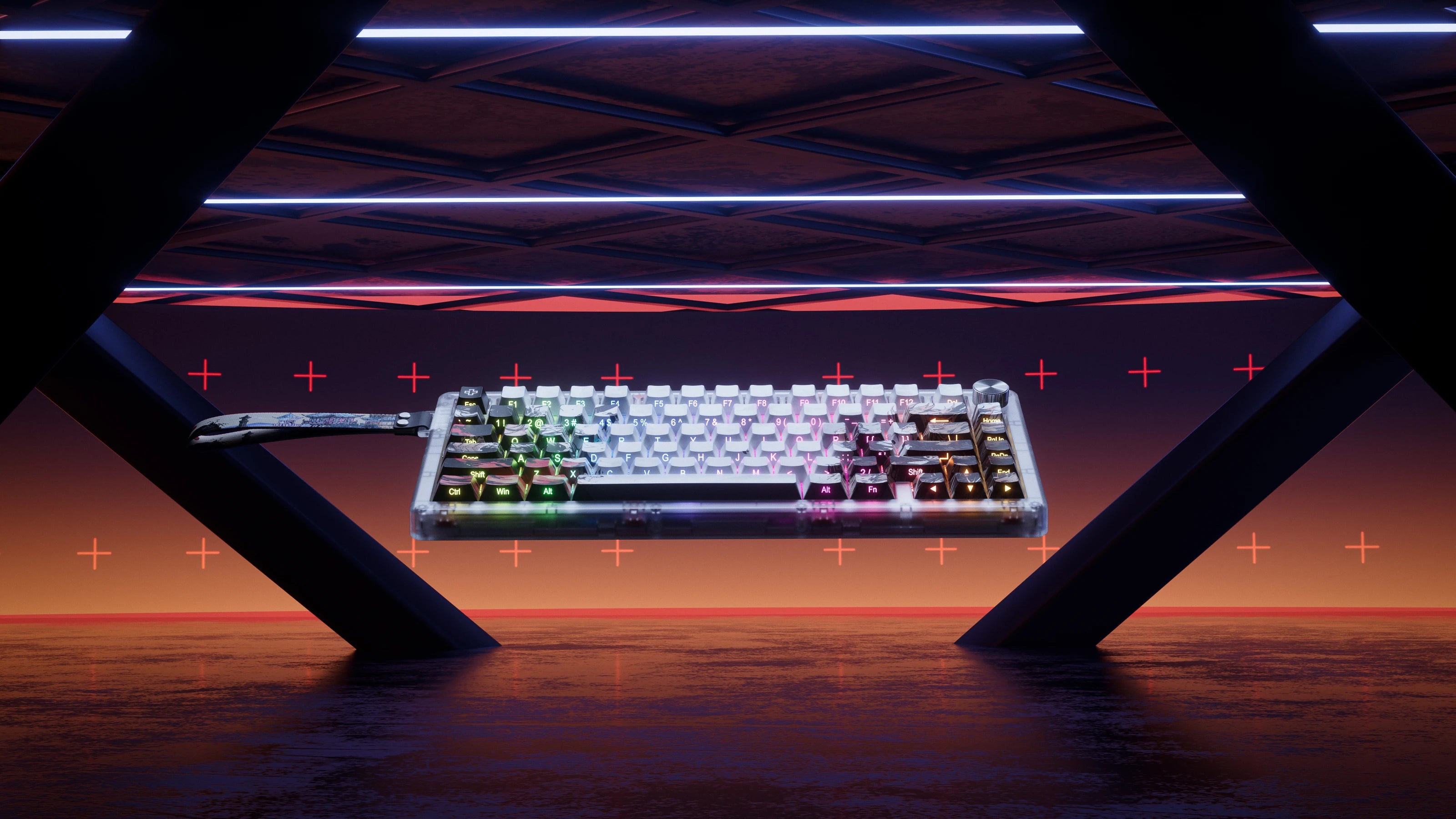 QwertyKey75 HE Striker – Hall Effect, Rapid Trigger, RGB, Snap Tap, Switch-uri Magnetice