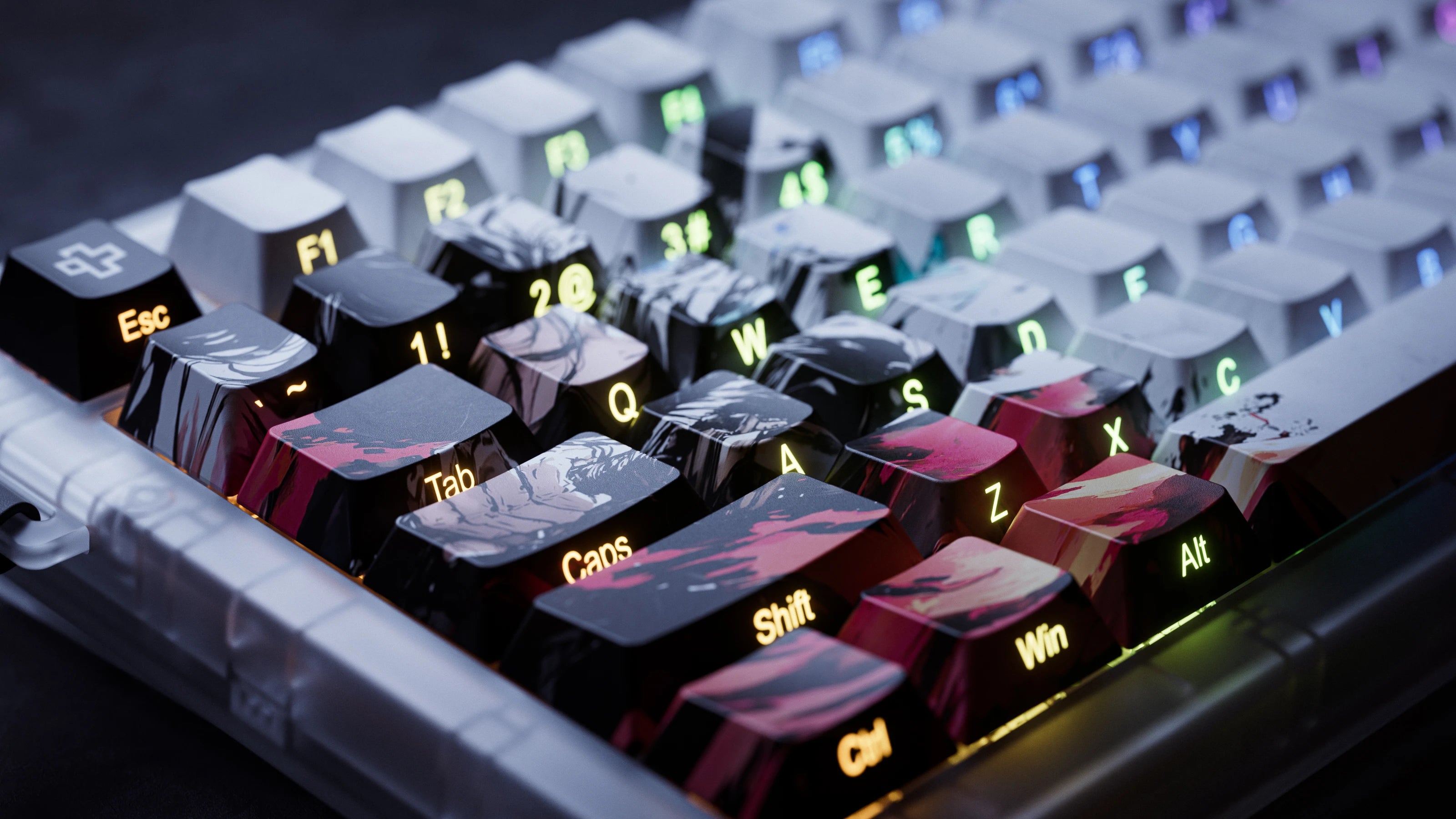 QwertyKey75 HE Striker – Hall Effect, Rapid Trigger, RGB, Snap Tap, Switch-uri Magnetice