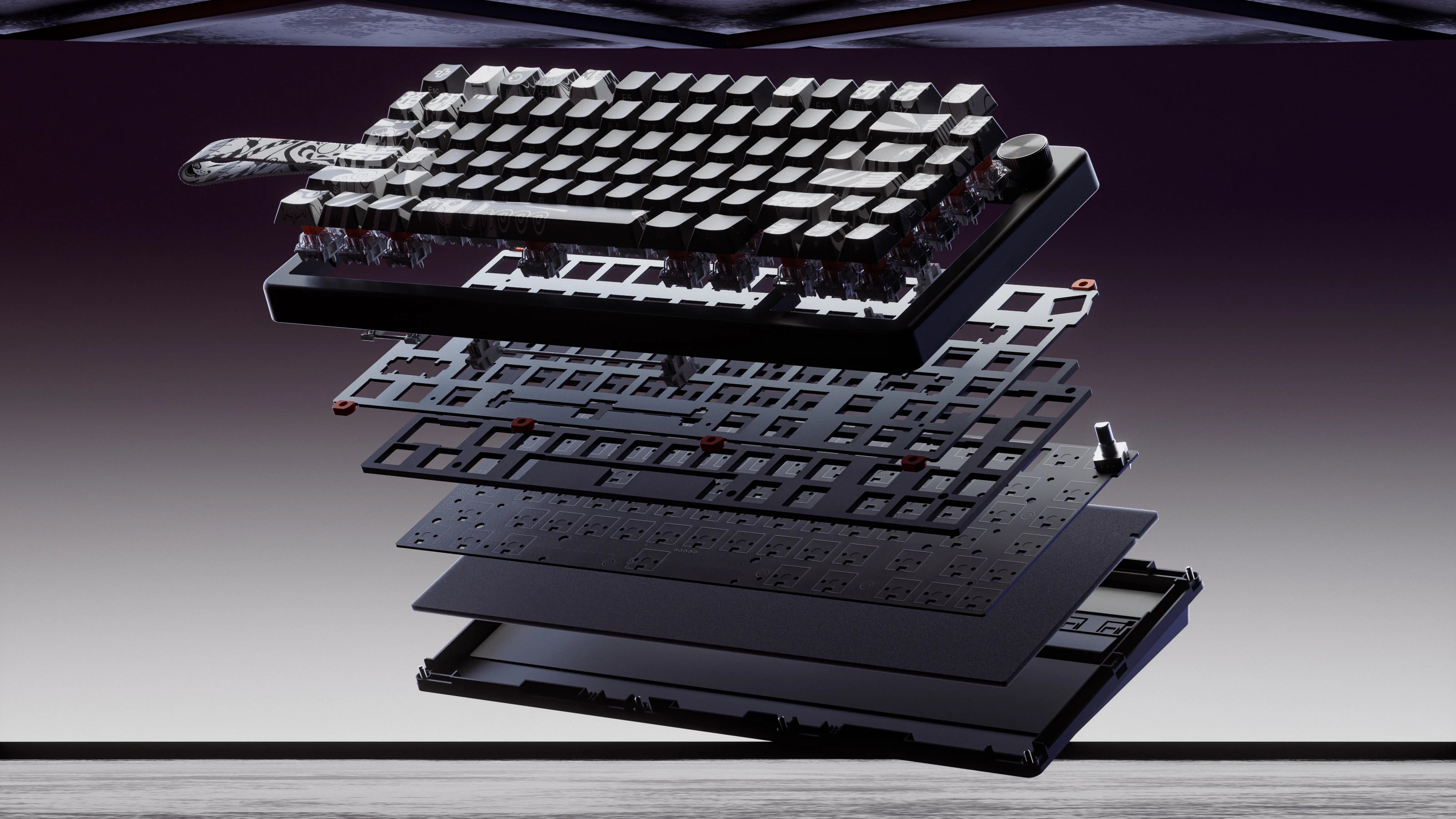QwertyKey75 HE Momo – Hall Effect, Rapid Trigger, RGB, Snap Tap, Switch-uri Magnetice