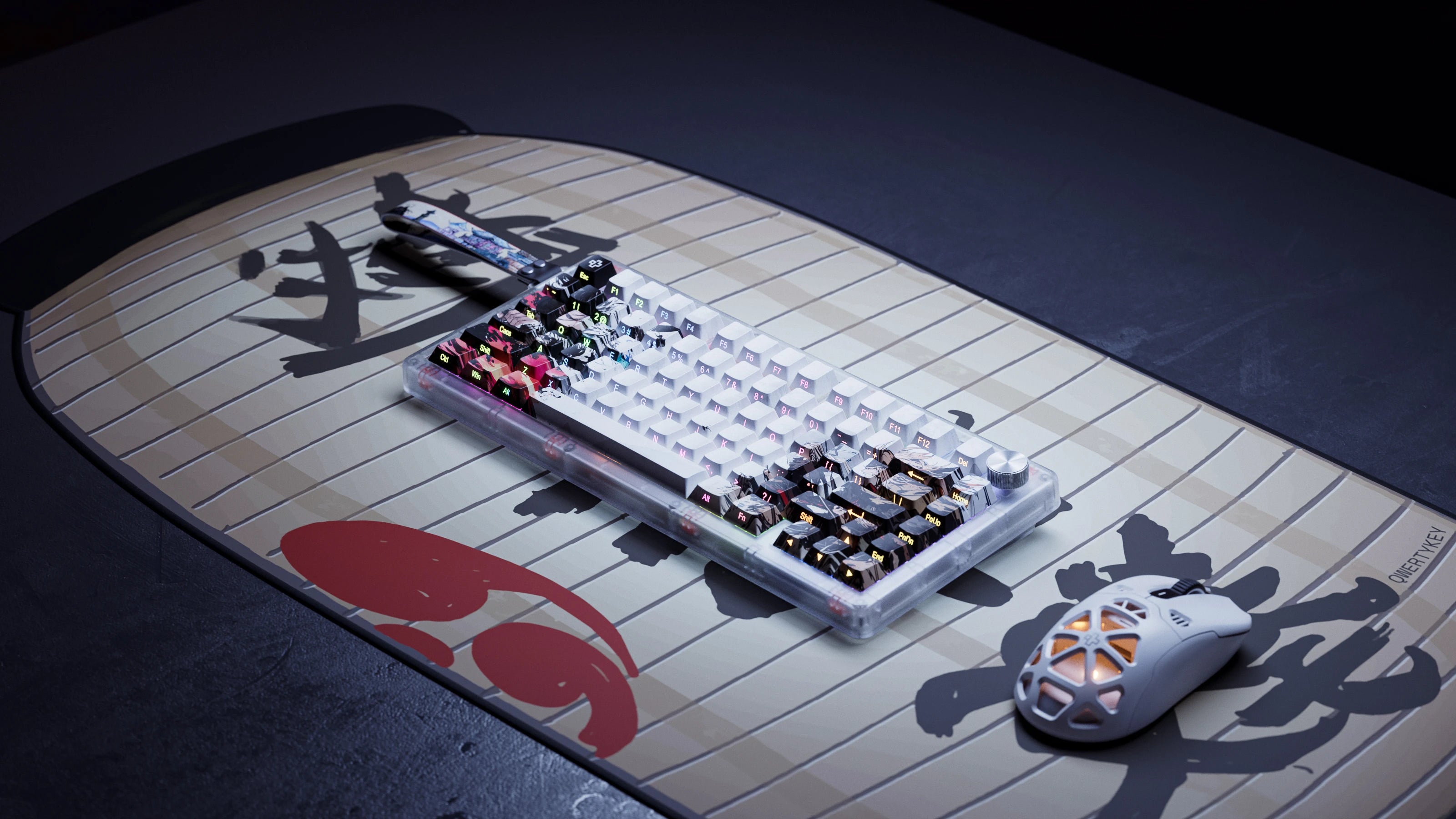 QwertyKey75 HE Striker – Hall Effect, Rapid Trigger, RGB, Snap Tap, Switch-uri Magnetice