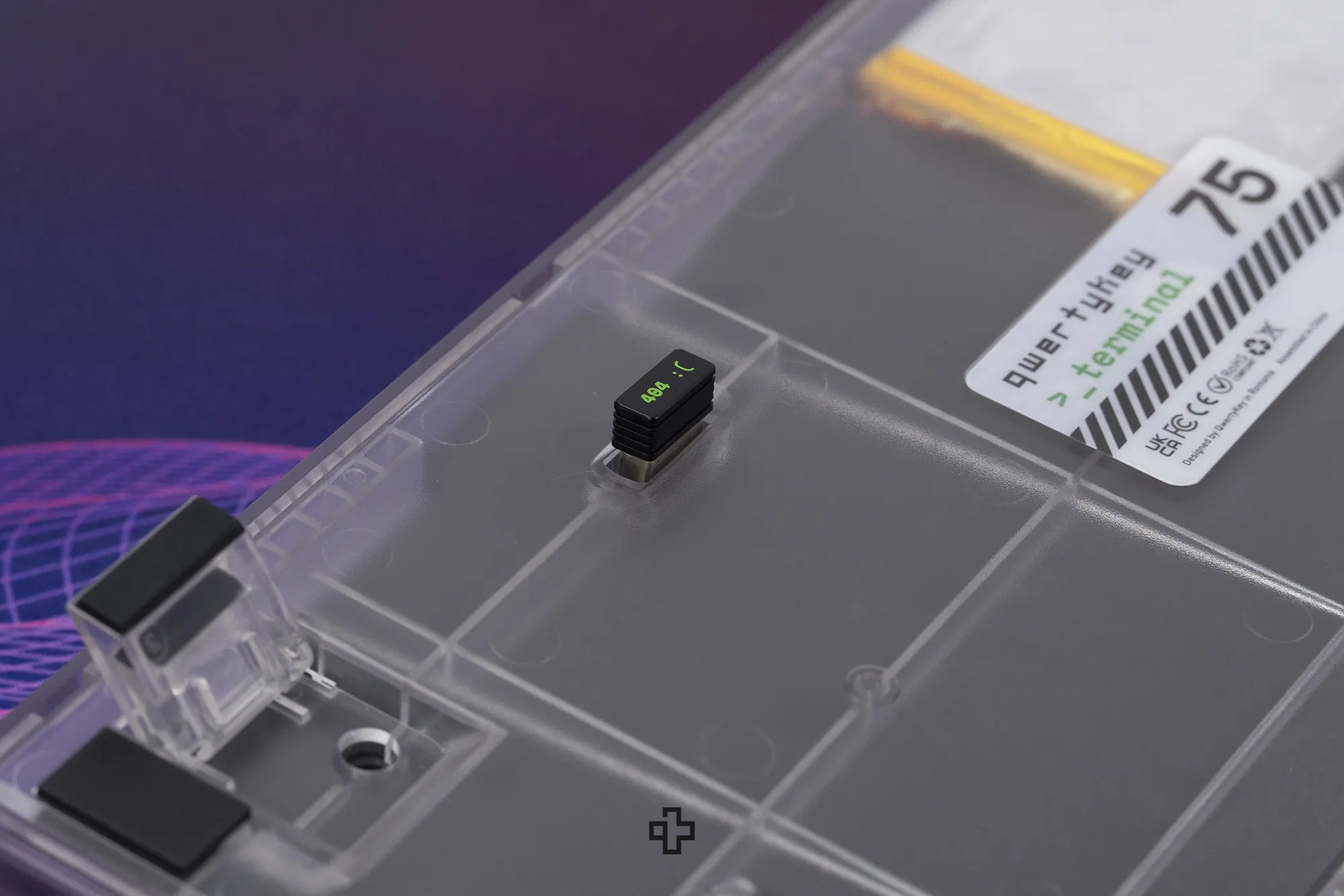 QwertyKey75 Terminal Bluetooth Wireless Hotswap RGB VIA/QMK Gasket Mounted Gaming Mechanical Keyboard