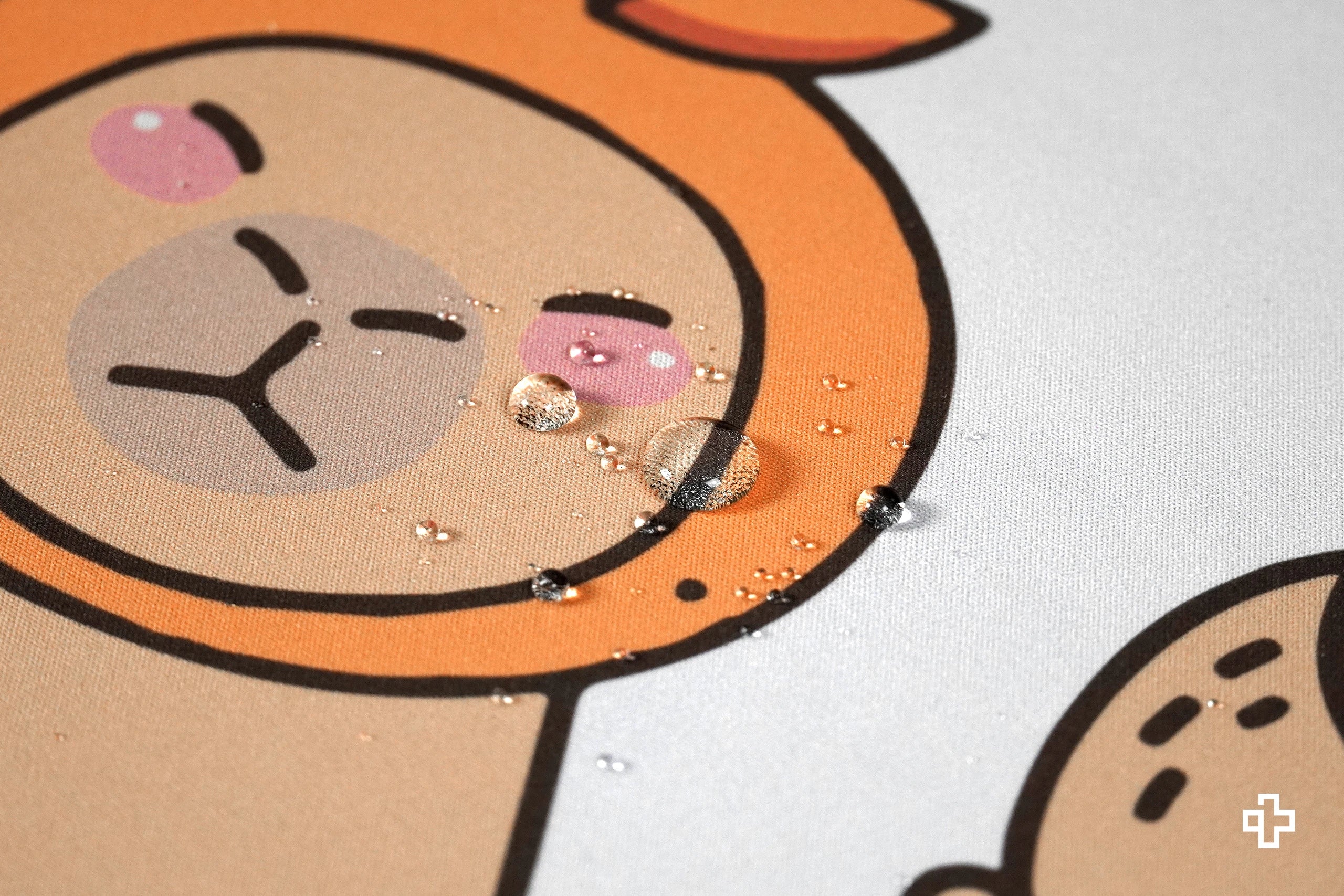 Deskmat Mousepad QwertyKey Capybara 4mm stitched edges