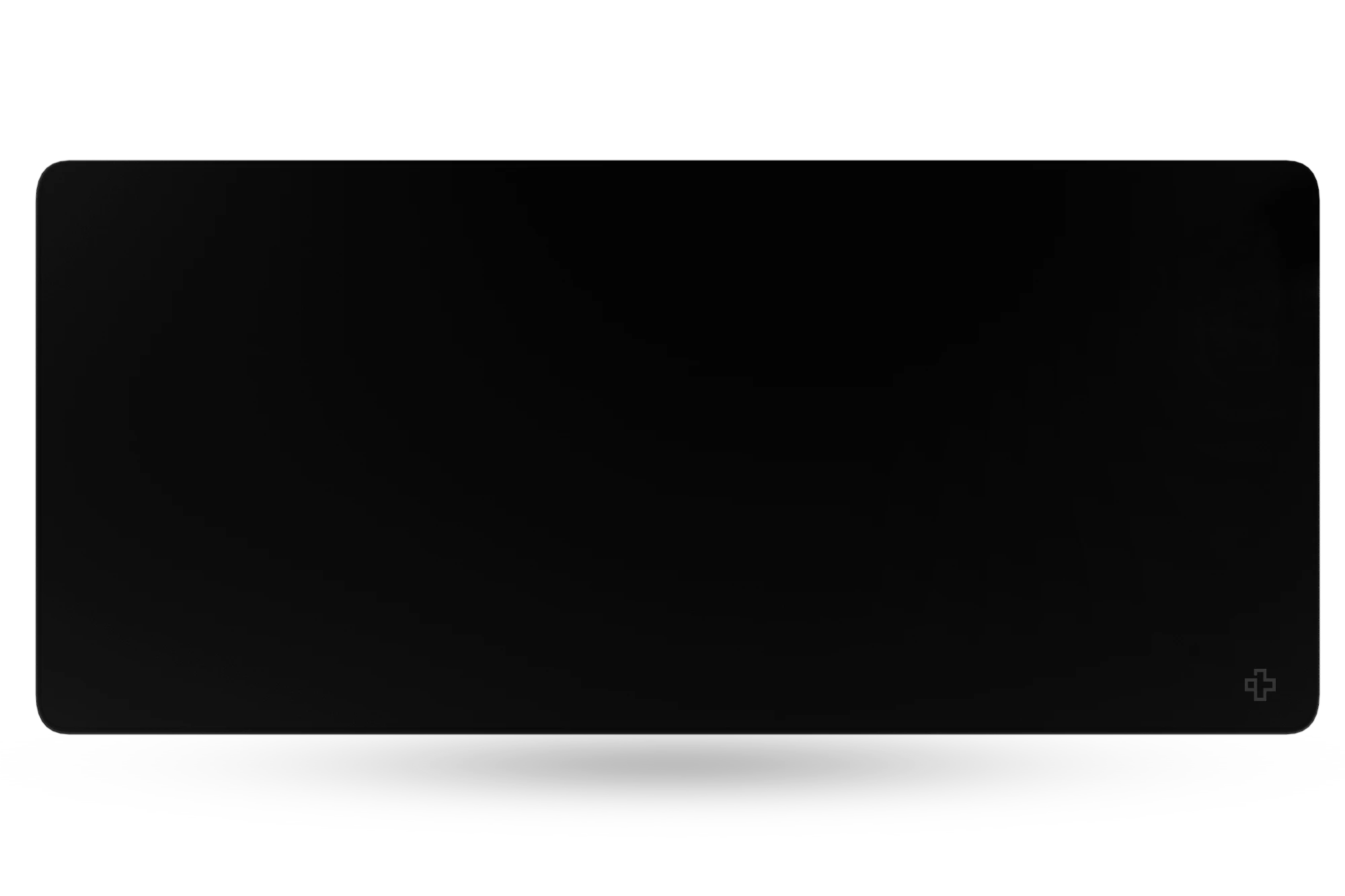 Deskmat Mousepad QwertyKey Black Classic Simple 4mm stitched edges