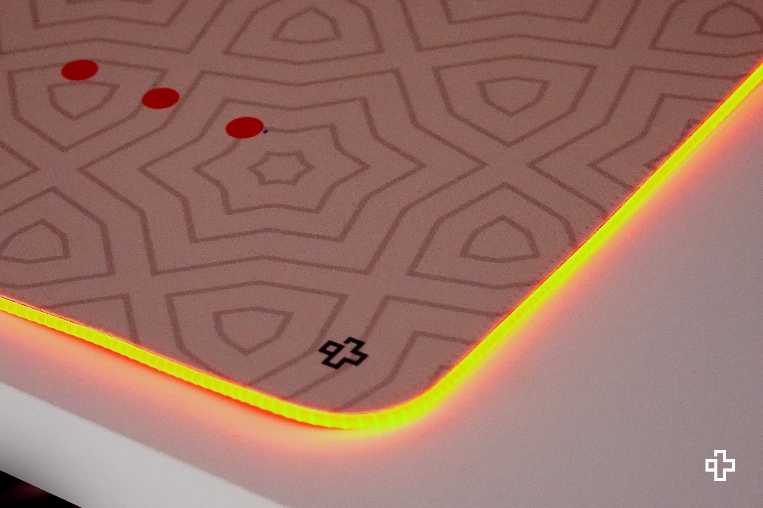 Deskmat Mousepad QwertyKey Sharingan Eye RGB 4mm stitched edges