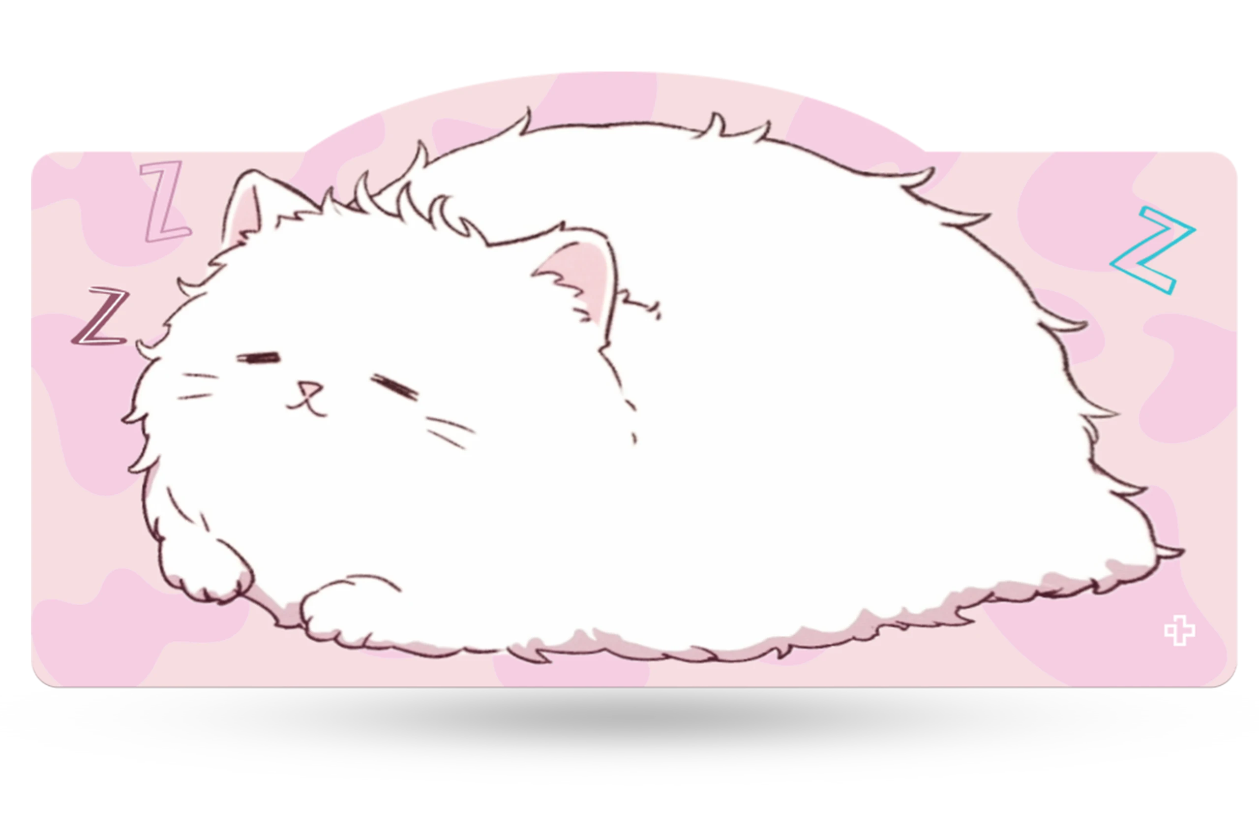 Deskmat Mousepad QwertyKey Bliss Pisica 4mm margini cusute