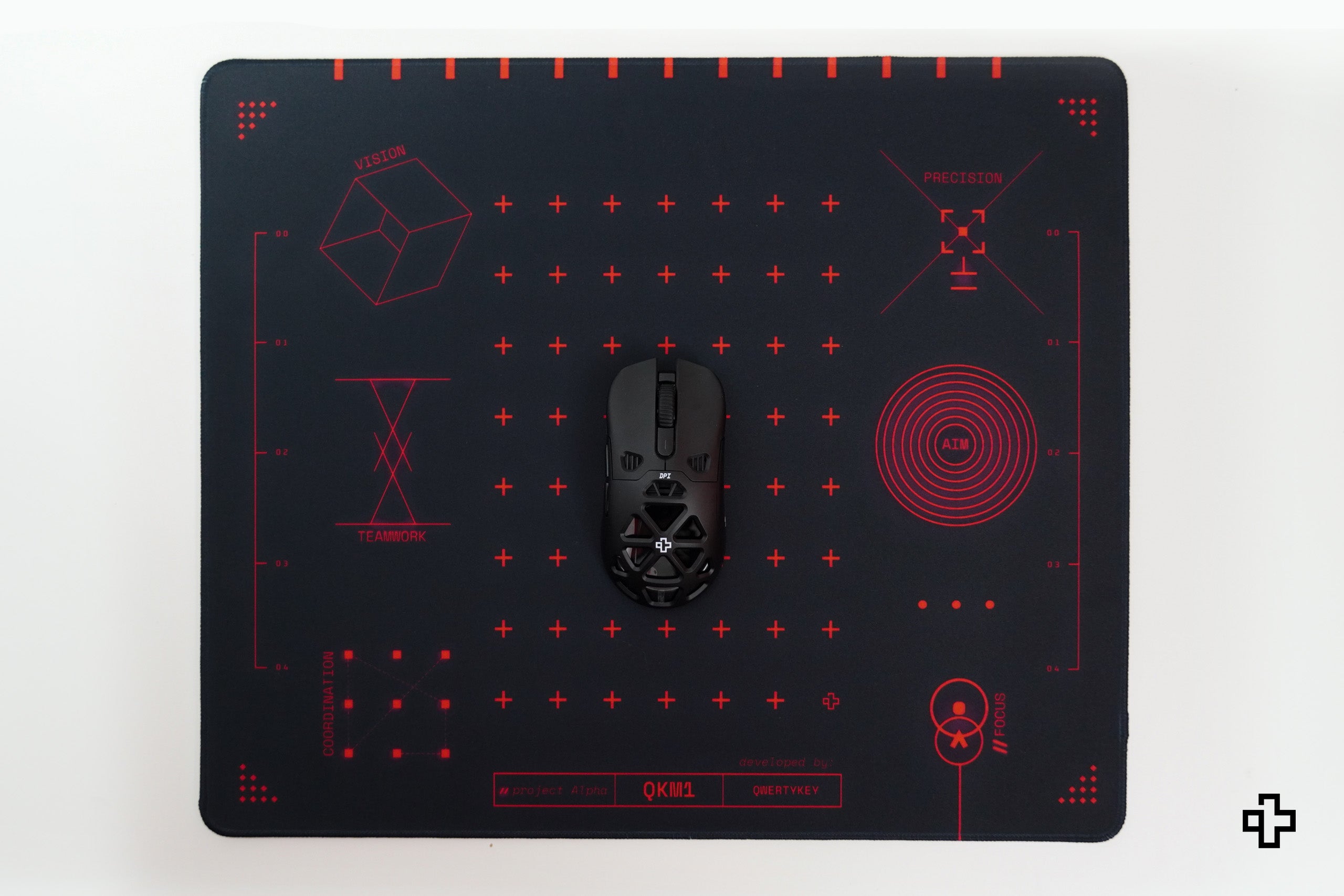 Mousepad QwertyKey QKM1 4mm stitched edges gaming