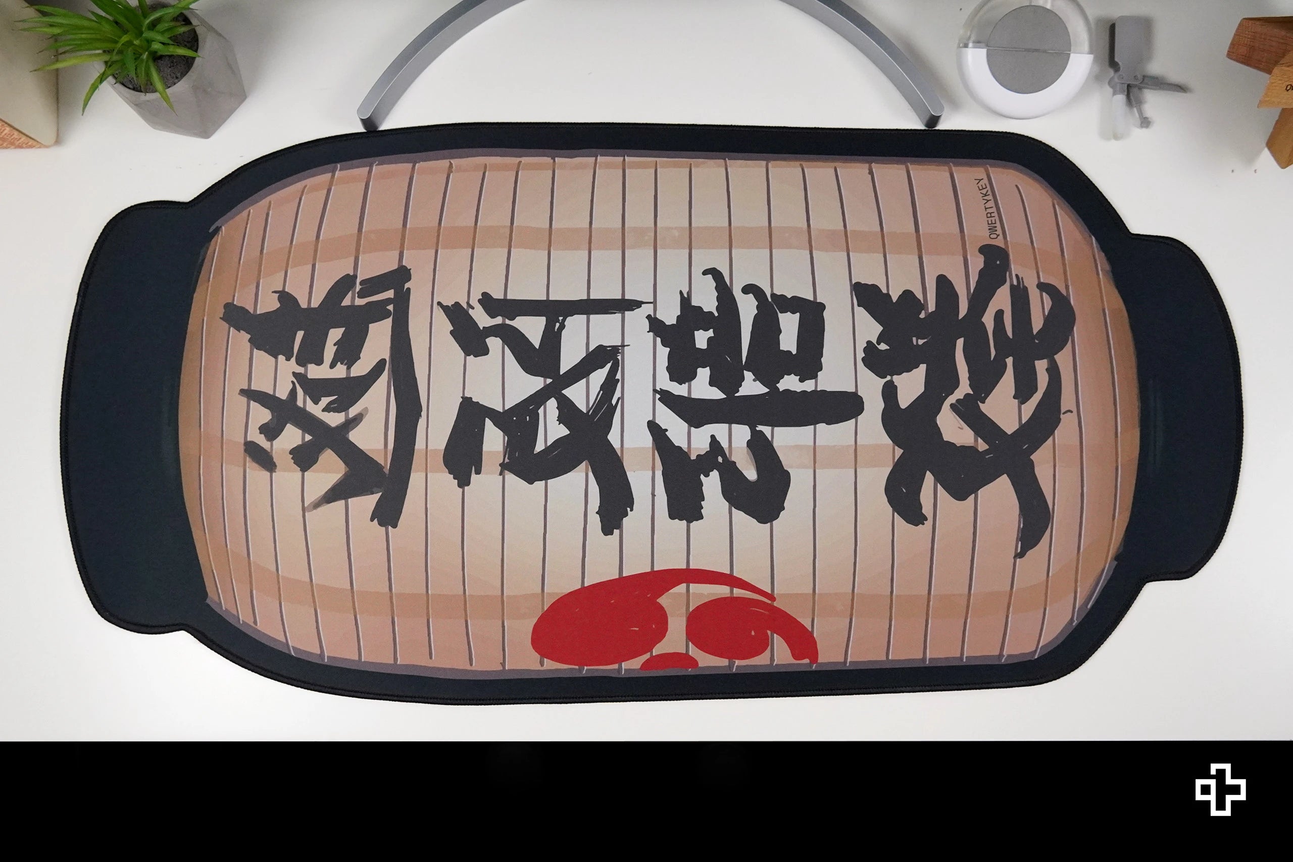 Deskmat Mousepad QwertyKey Striker 4mm stitched edges
