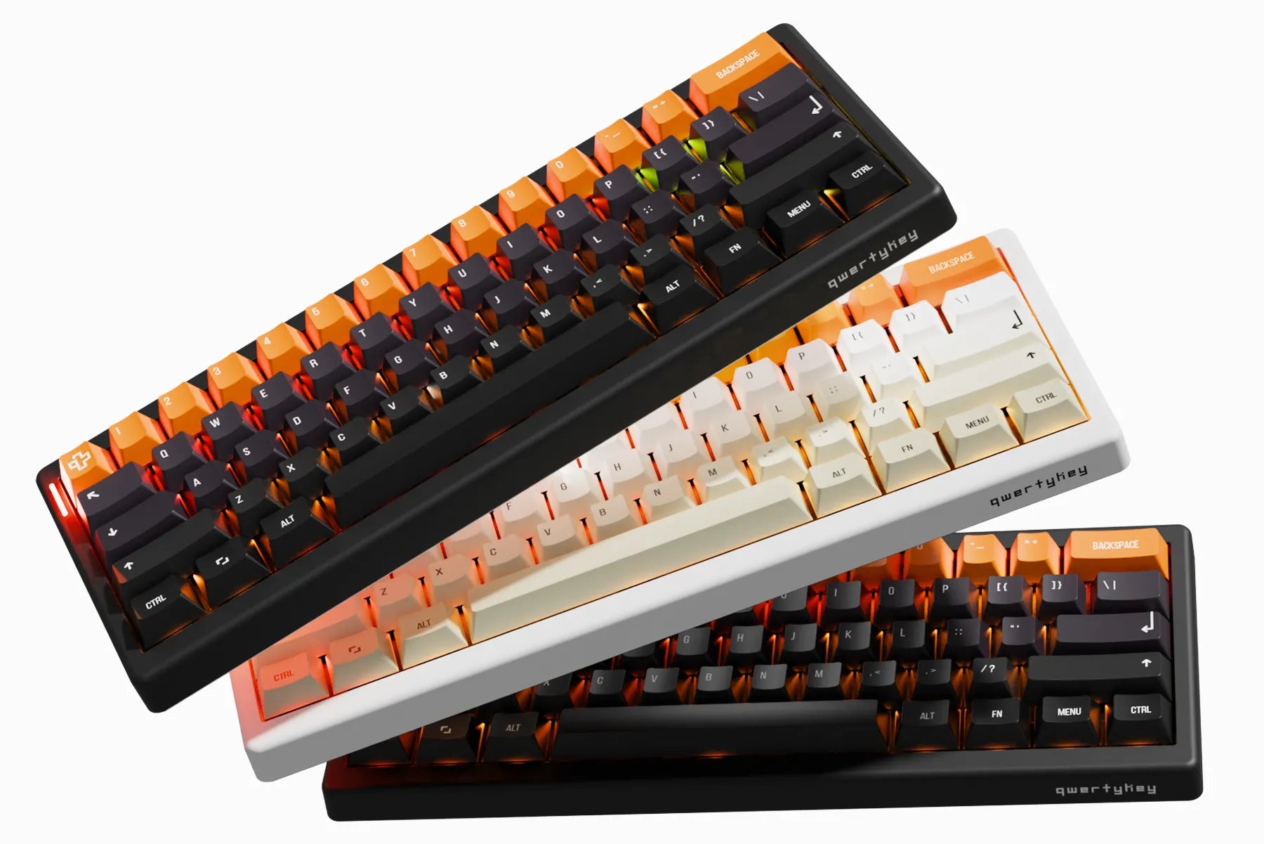 QwertyKey61 PRO Black Hotswap RGB VIA Gasket Mounted Gaming Mechanical Keyboard