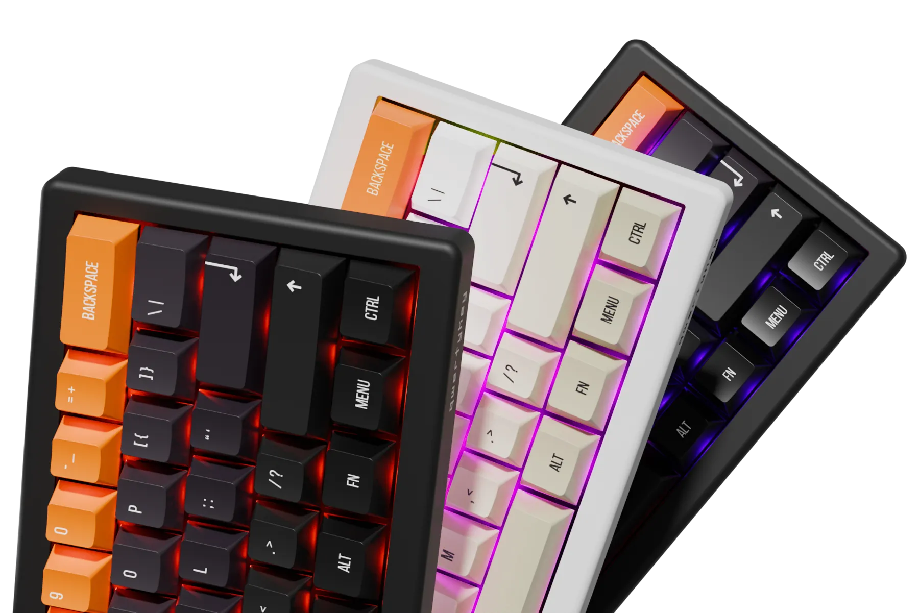 QwertyKey61 PRO Black Hotswap RGB VIA Gasket Mounted Gaming Mechanical Keyboard