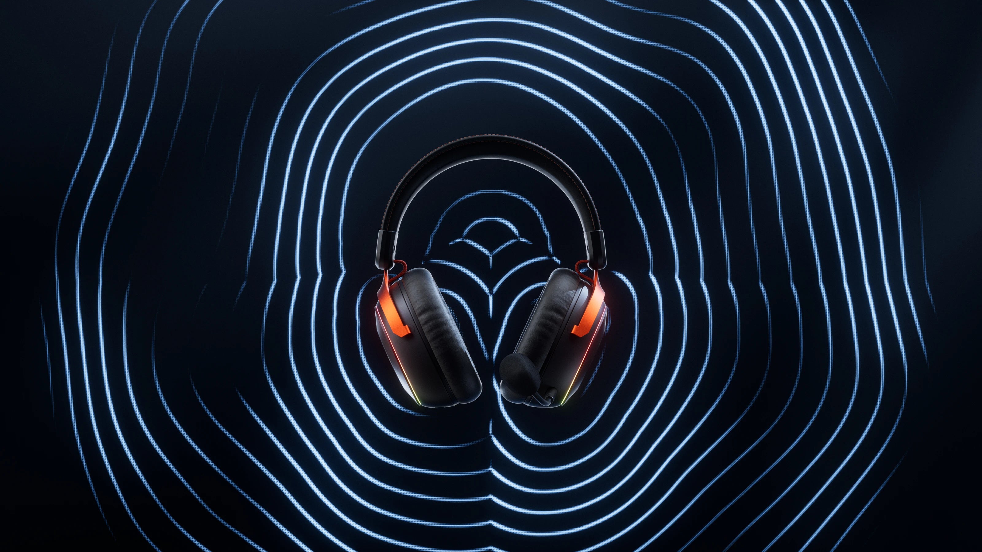 Casti gaming wireless QwertyKey Pulse, Trio Mode, RGB, Software, Microfon cu functie de Noise Canceling cu AI