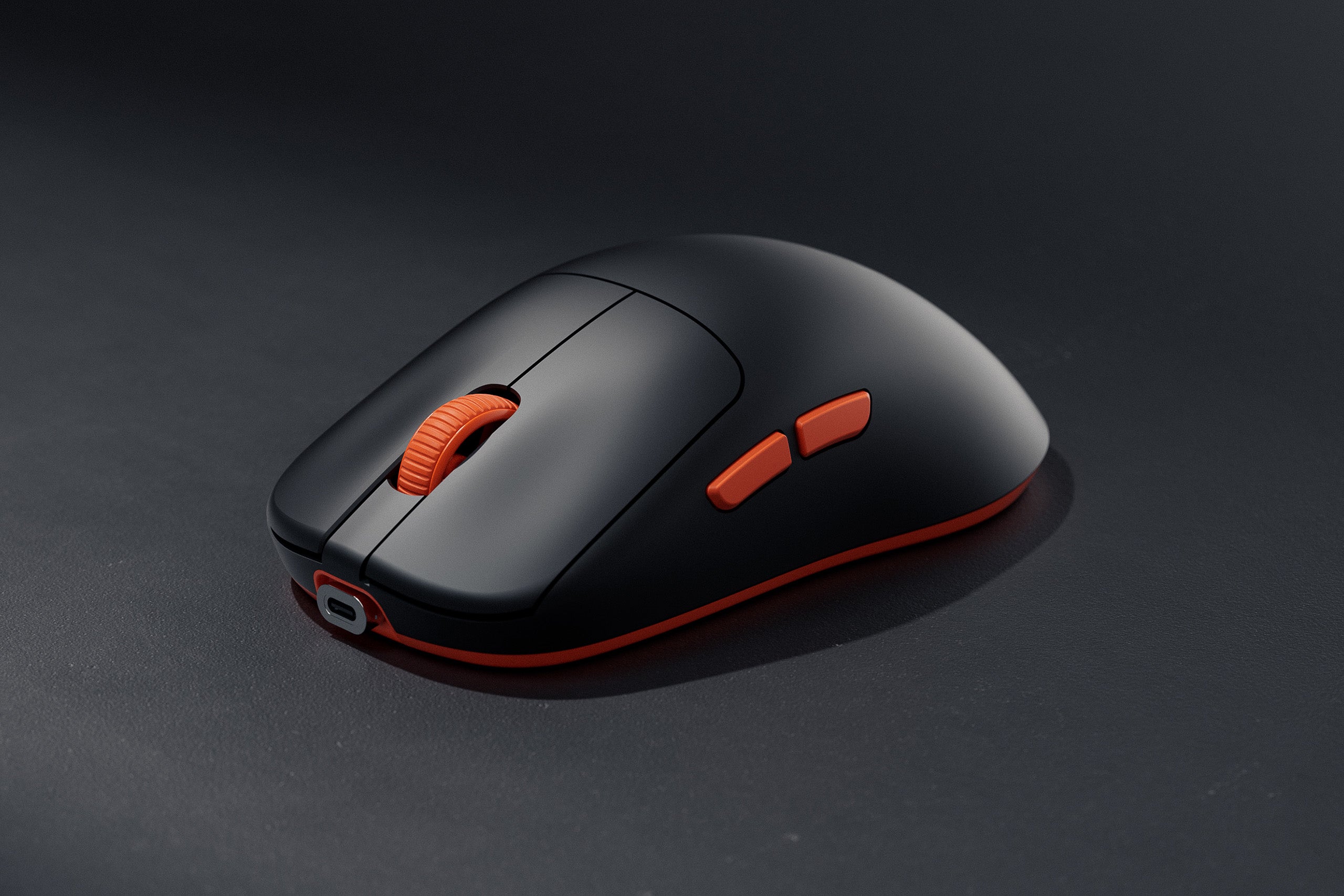 QwertyKey Falcon Black Gaming Mouse 8K, 30,000 DPI, Bluetooth Wireless Trio Mode, Pixart 3950