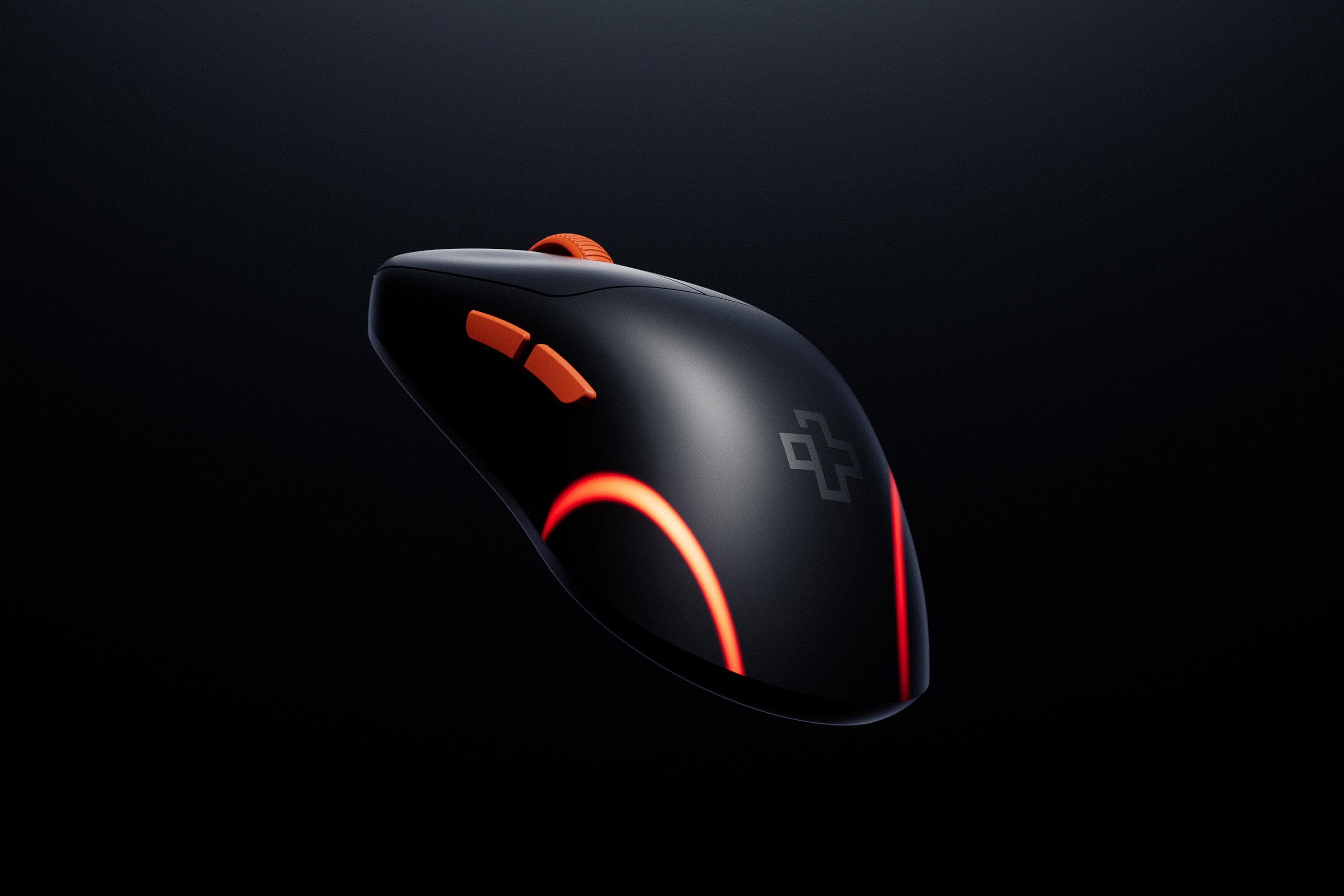 QwertyKey Falcon Black Gaming Mouse 8K, 30,000 DPI, Bluetooth Wireless Trio Mode, Pixart 3950