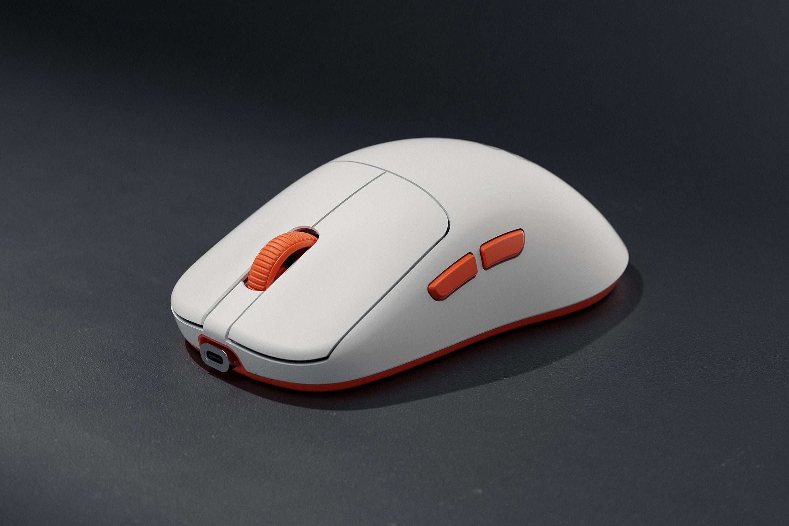 QwertyKey Falcon White Gaming Mouse 8K, 30,000 DPI, Bluetooth Wireless Tri-Mode, Pixart 3950