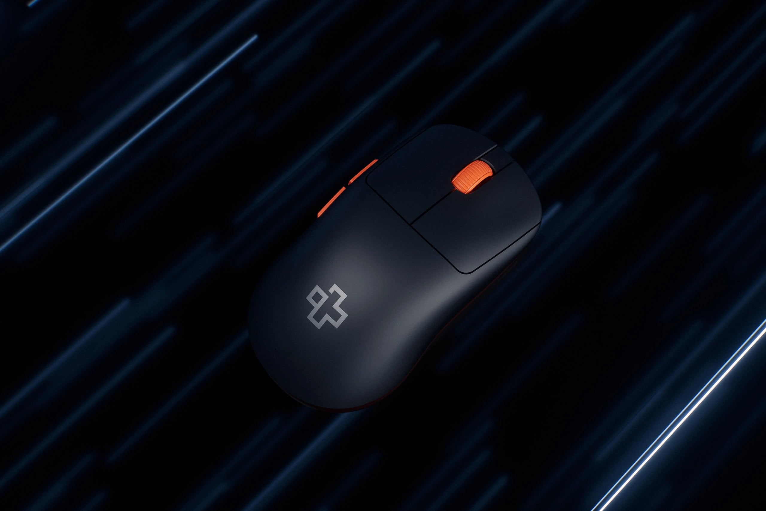 QwertyKey Falcon Black Gaming Mouse 8K, 30,000 DPI, Bluetooth Wireless Trio Mode, Pixart 3950