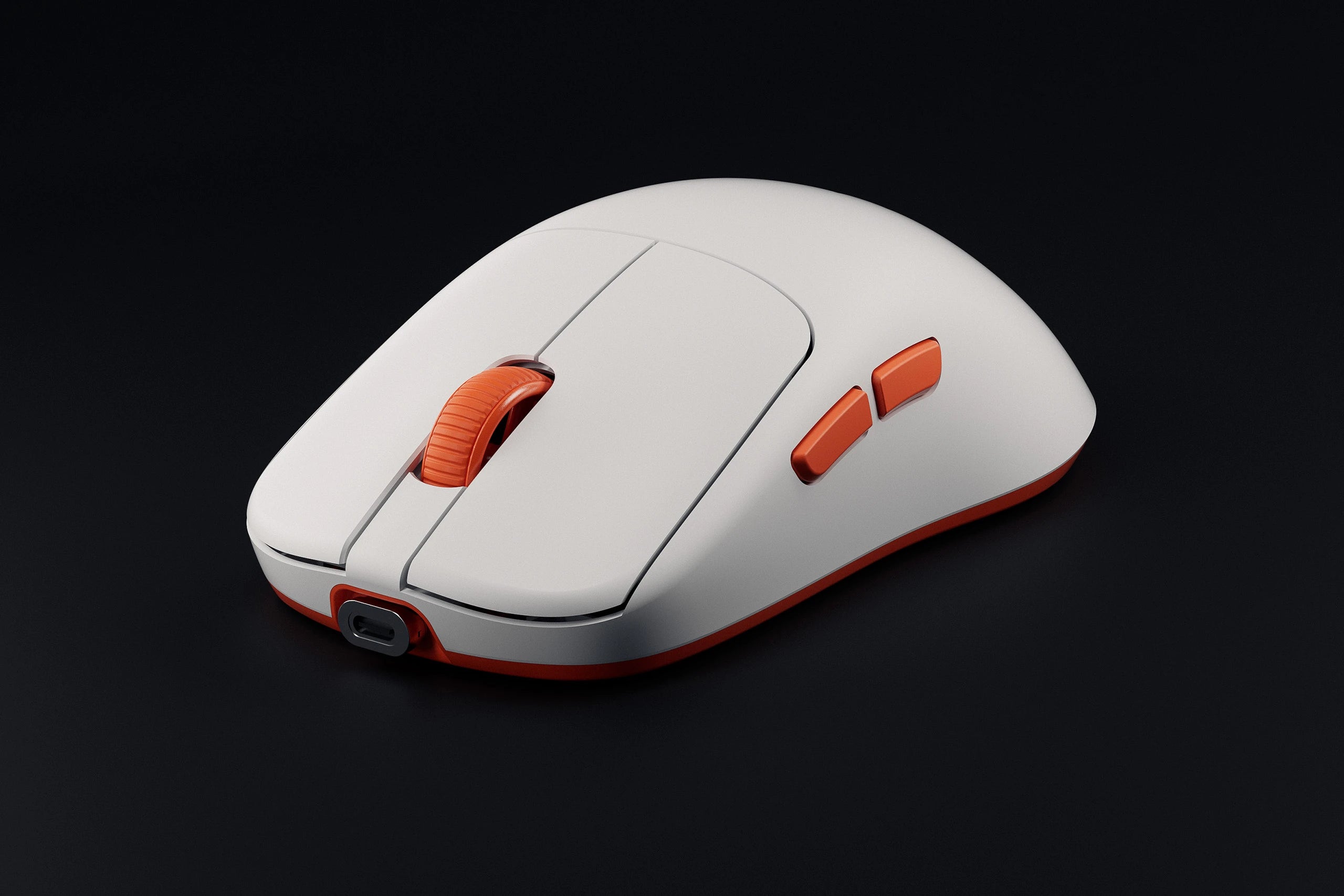 QwertyKey Falcon White Gaming Mouse 8K, 30,000 DPI, Bluetooth Wireless Tri-Mode, Pixart 3950