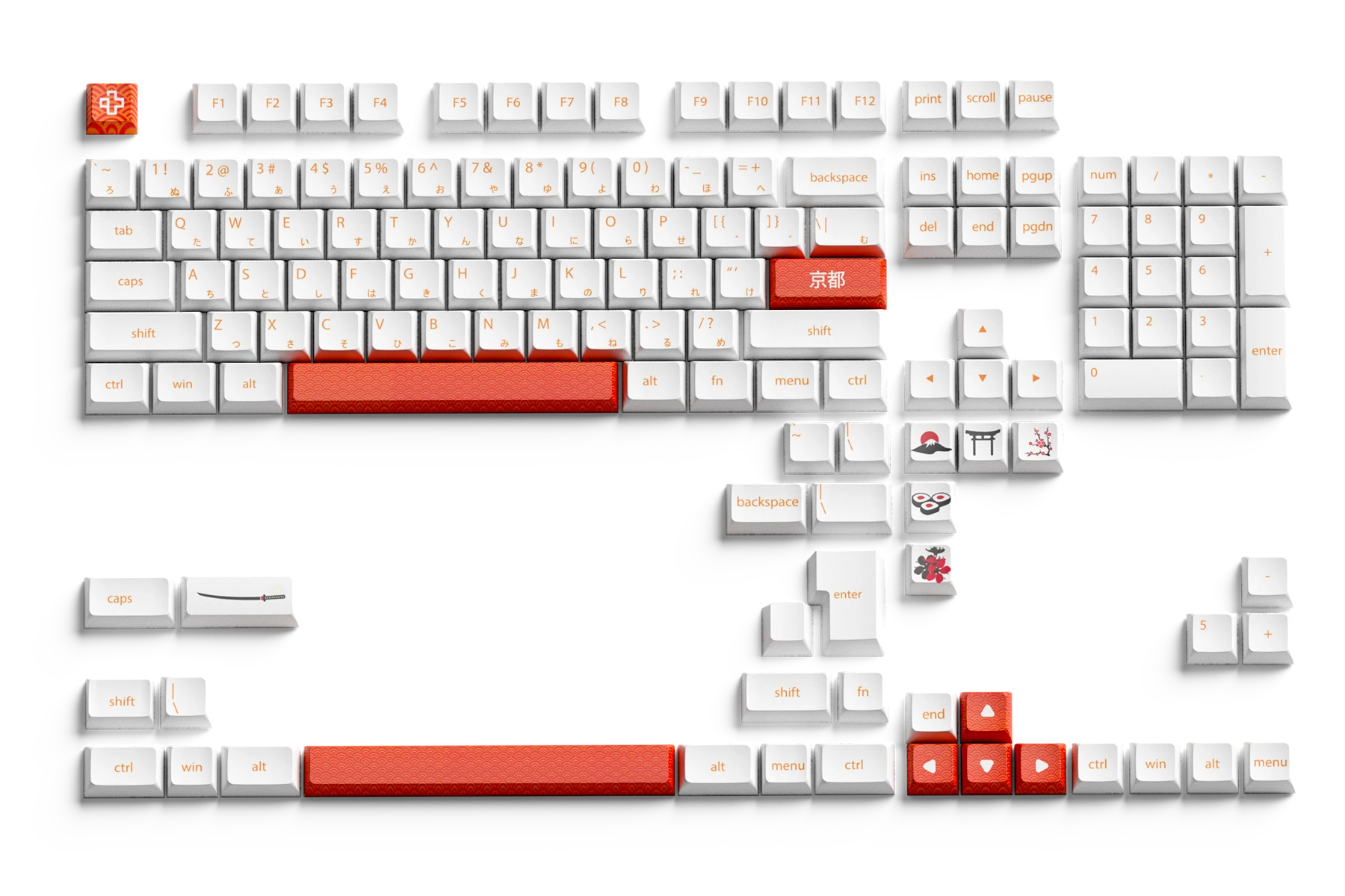 Set Taste QwertyKey Kyoto Profile XDA Material PBT